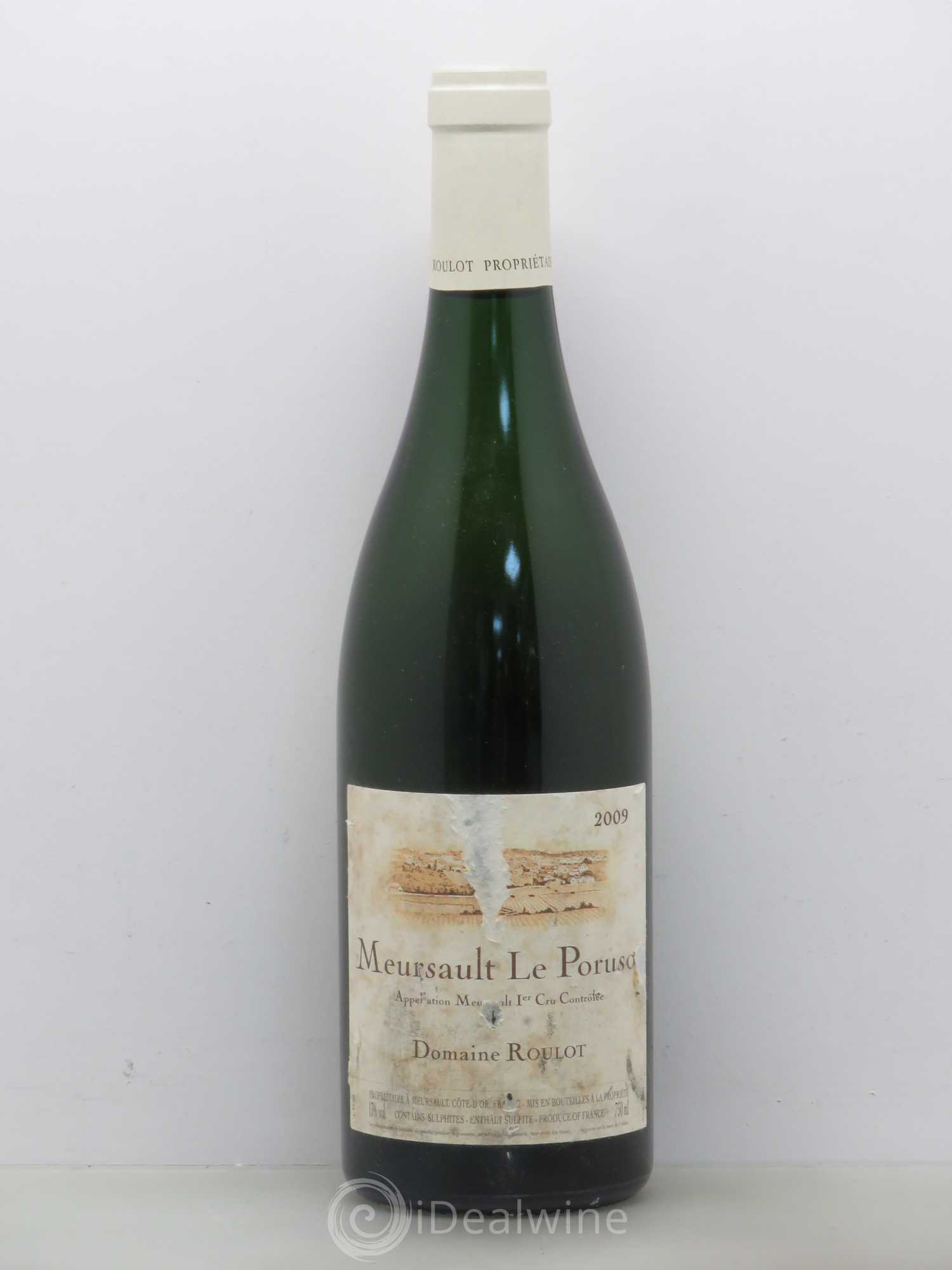 Meursault 1er Cru Le Porusot Roulot (Domaine) 2009 - Lot de 1 bouteille - 0