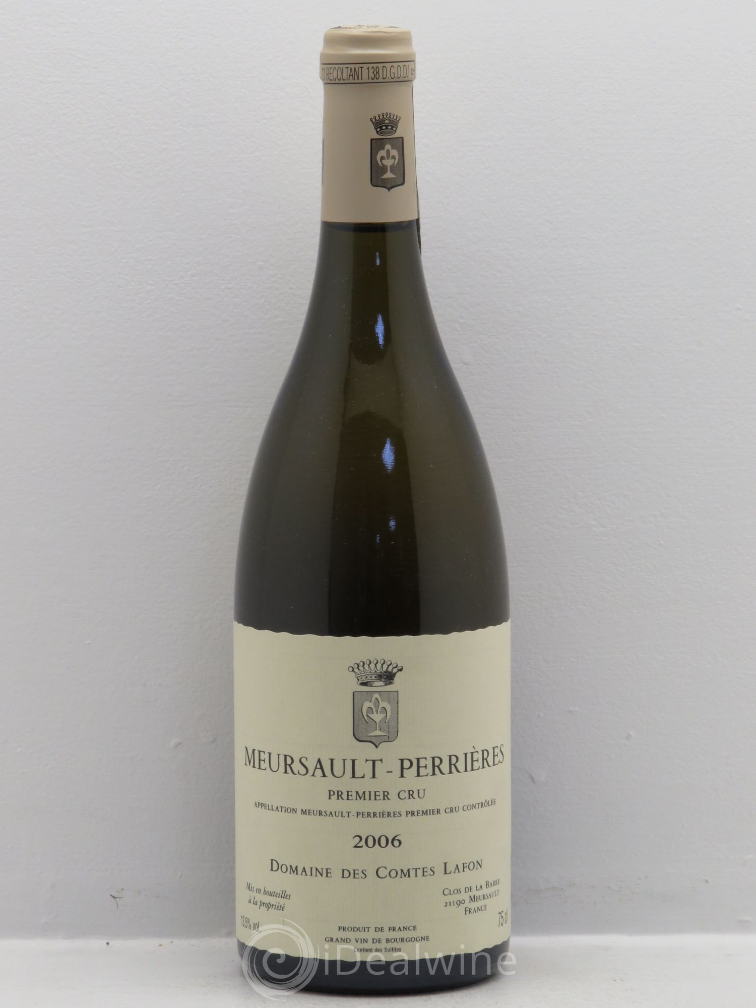 Meursault 1er Cru Perrières Comtes Lafon (Domaine des) 2006 - Lot de 1 bouteille - 0