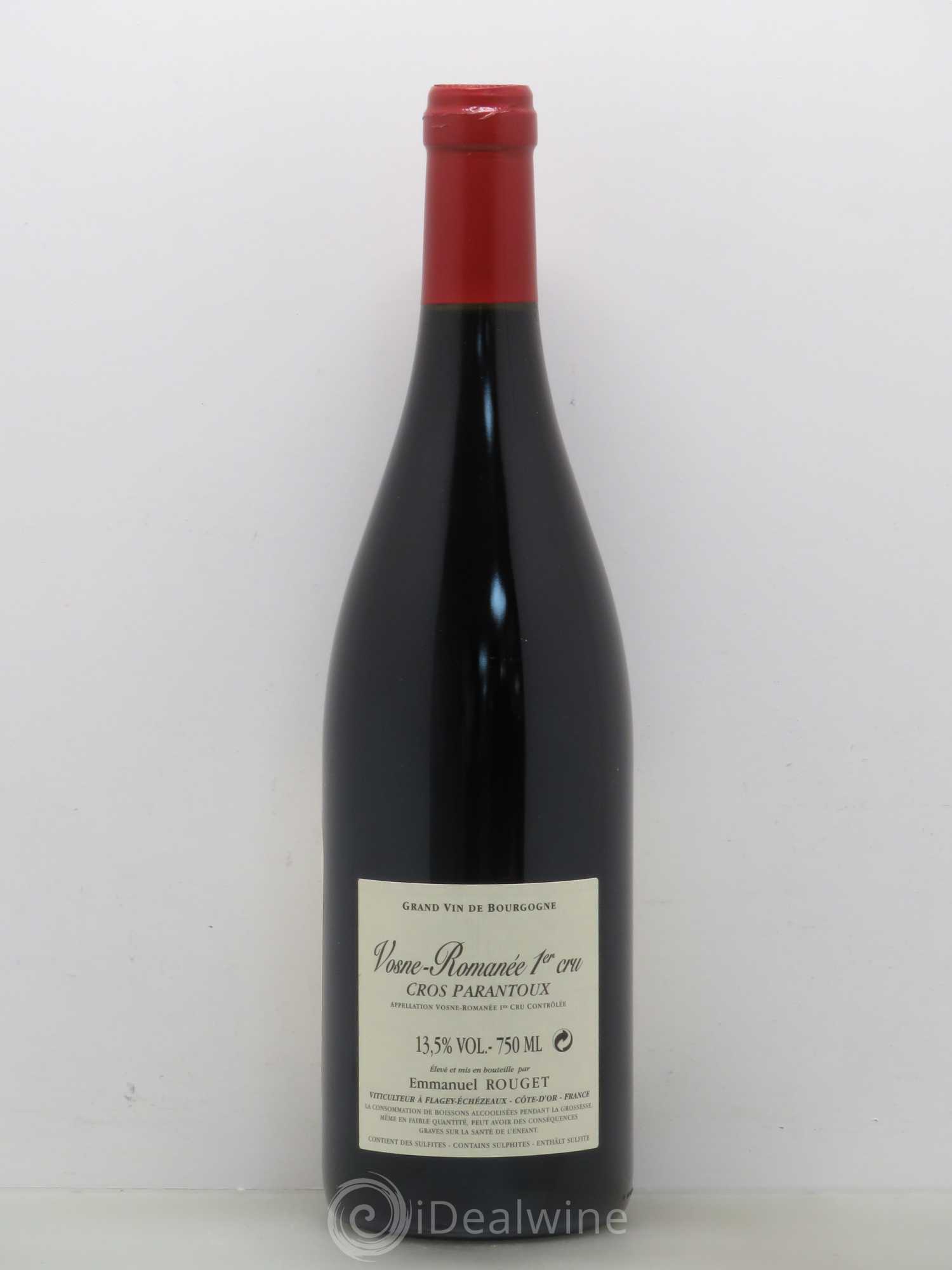 Vosne-Romanée 1er Cru Cros Parantoux Emmanuel Rouget 2008 - Lot de 1 bouteille - 1