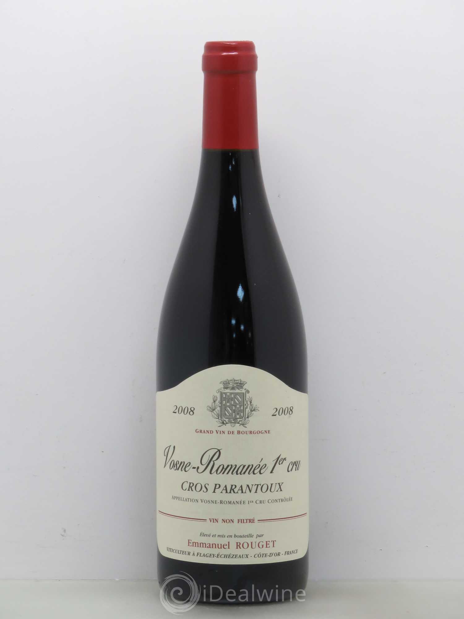 Vosne-Romanée 1er Cru Cros Parantoux Emmanuel Rouget 2008 - Lot de 1 bouteille - 0