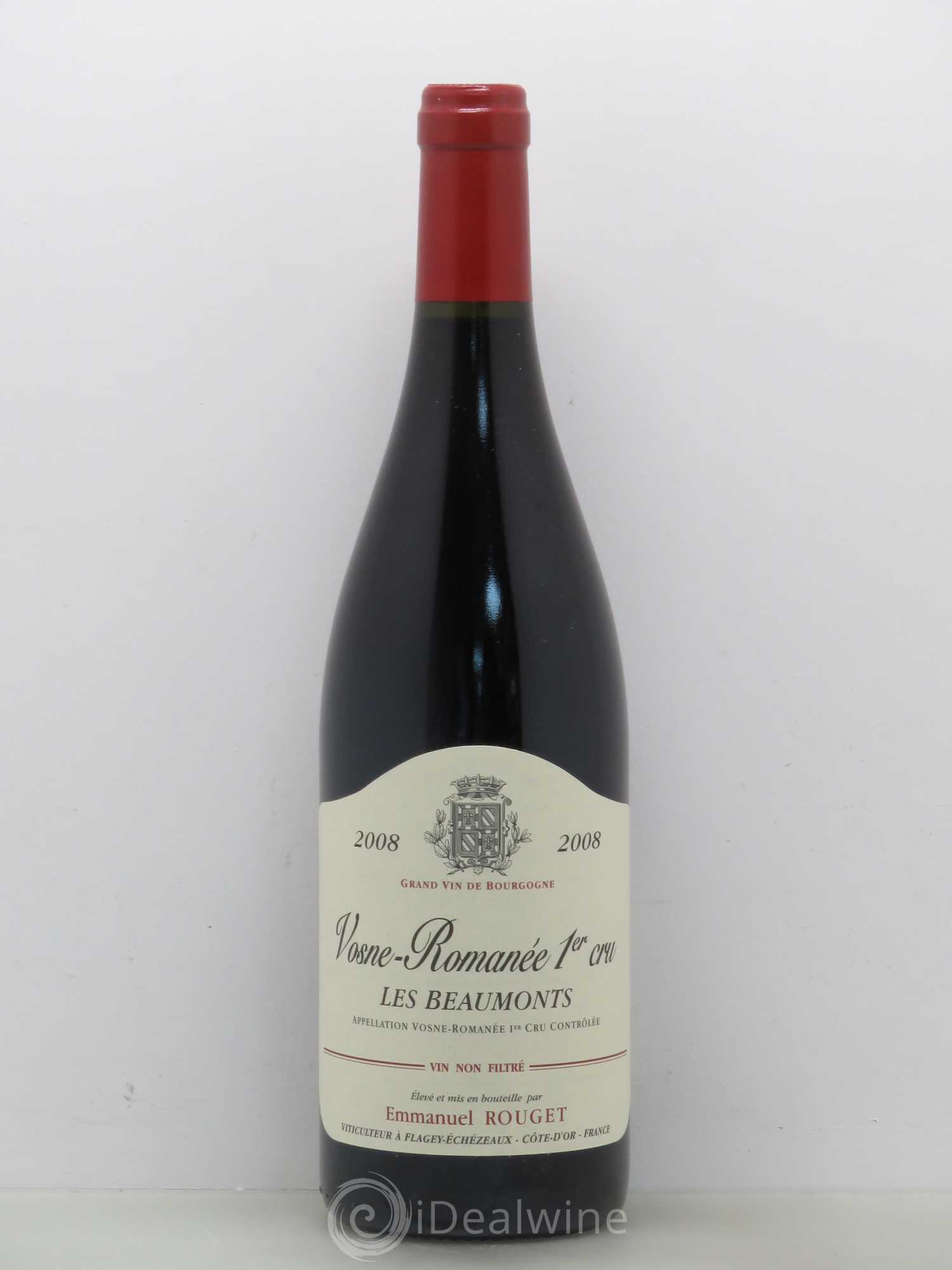 Vosne-Romanée 1er Cru Les Beaumonts Emmanuel Rouget 2008 - Lot de 1 bouteille - 0