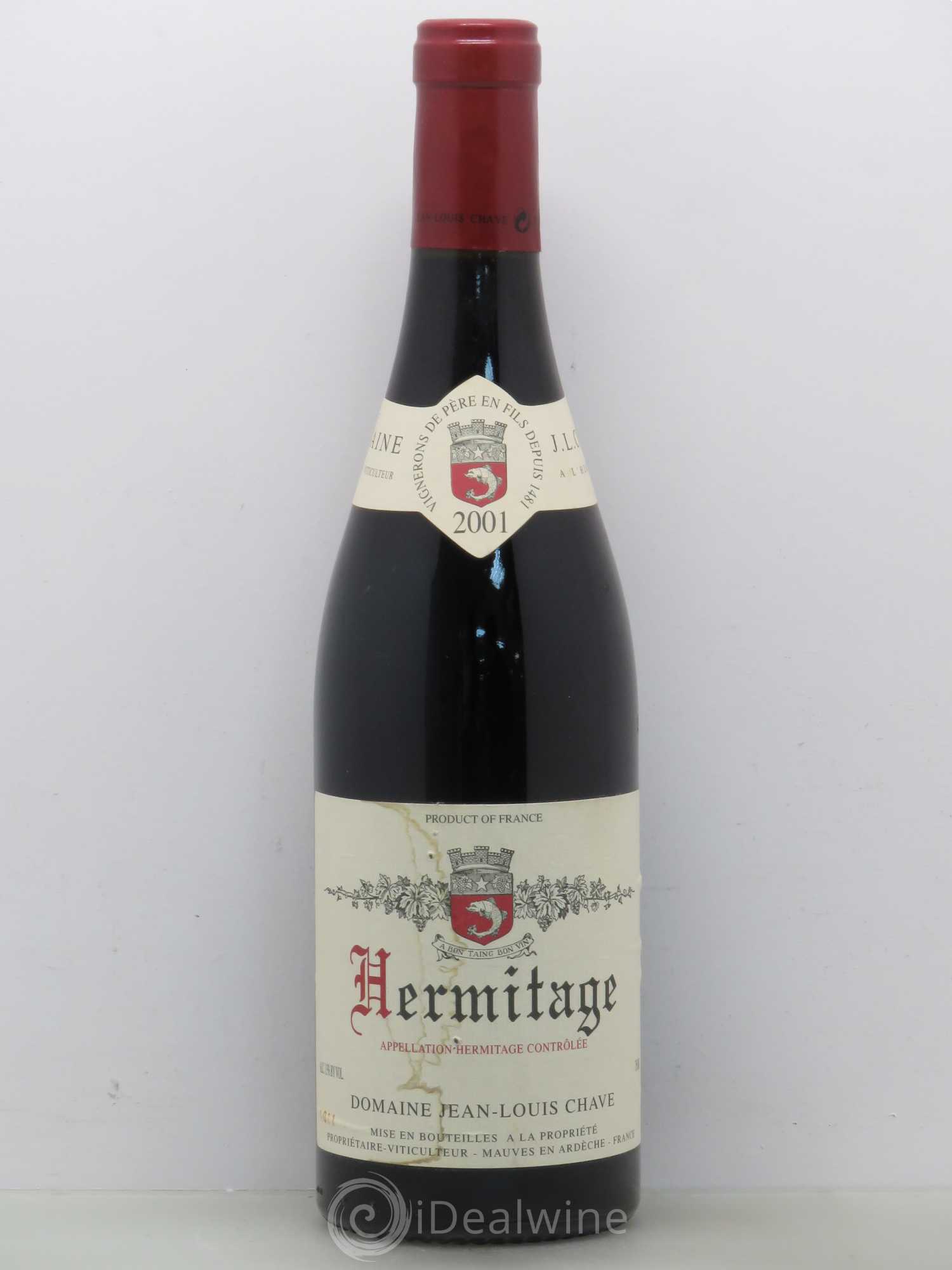 Hermitage Jean-Louis Chave 2001 - Lot de 1 bouteille - 0