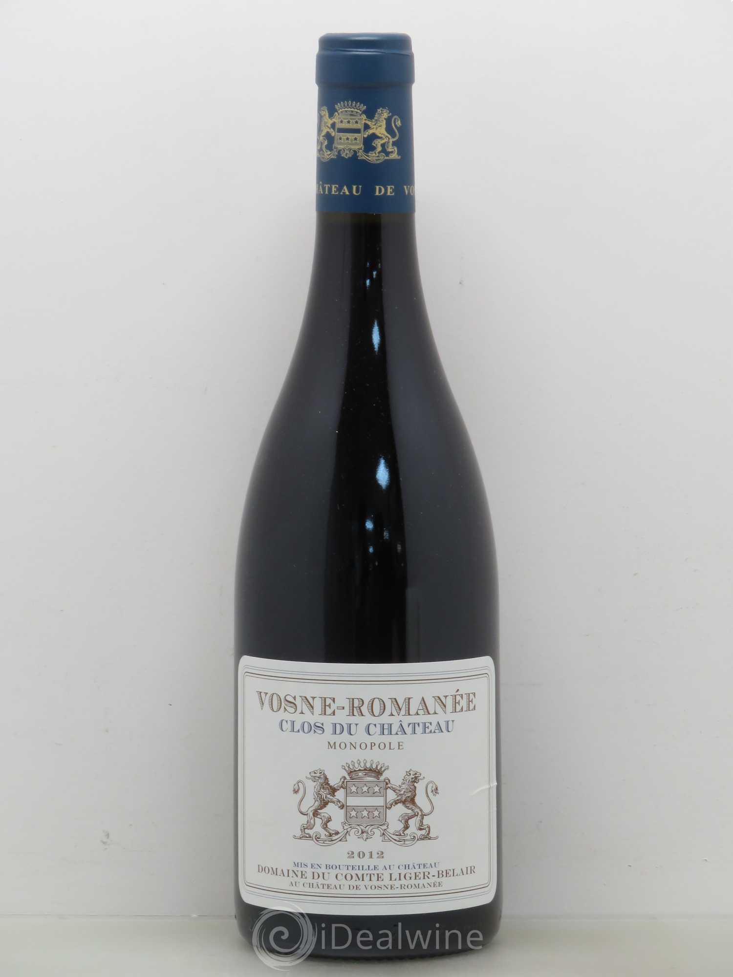 Vosne-Romanée Clos du Château Comte Liger-Belair (Domaine du) 2012 - Lot de 1 bouteille - 0