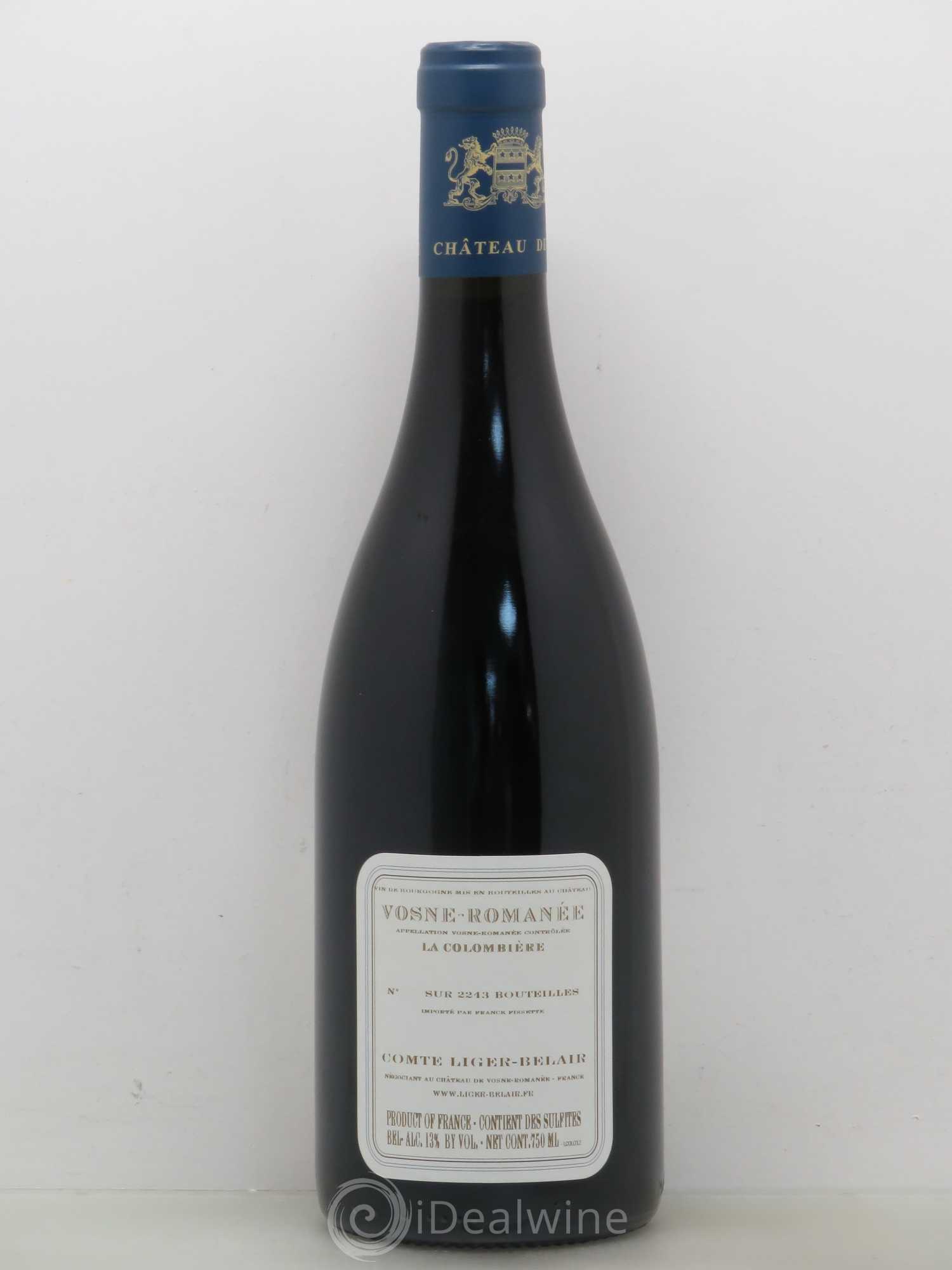 Vosne-Romanée La Colombière Comte Liger-Belair (Domaine du) 2012 - Lot de 1 bouteille - 1