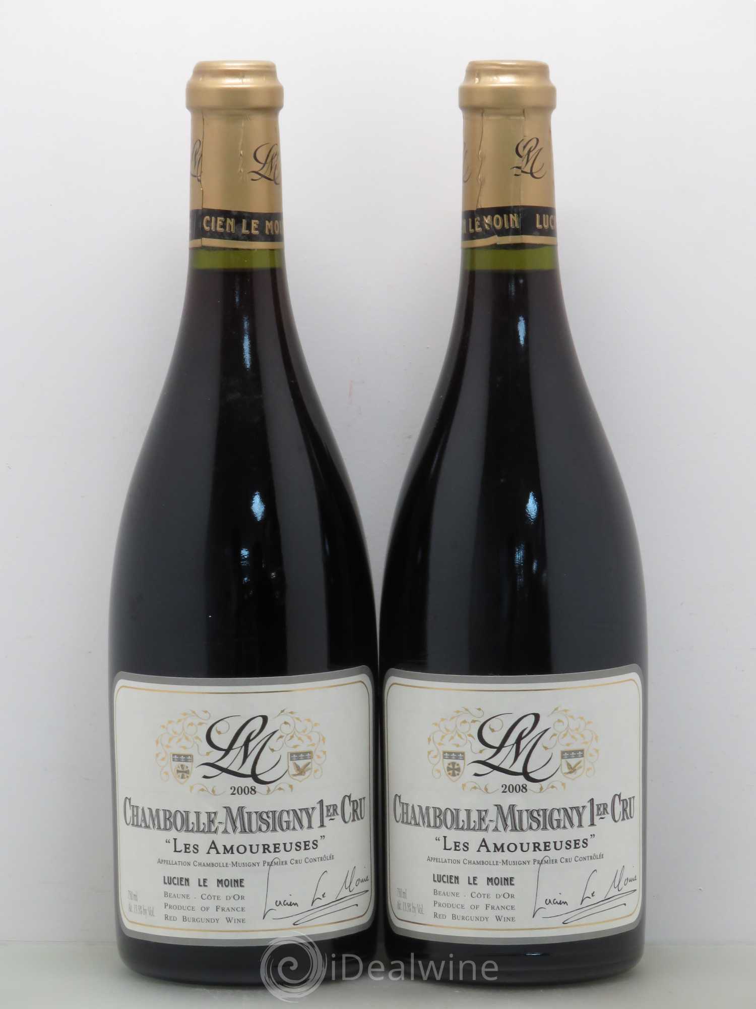 Chambolle-Musigny 1er Cru Les Amoureuses Lucien Lemoine 2008 - Posten von 2 Flaschen - 0