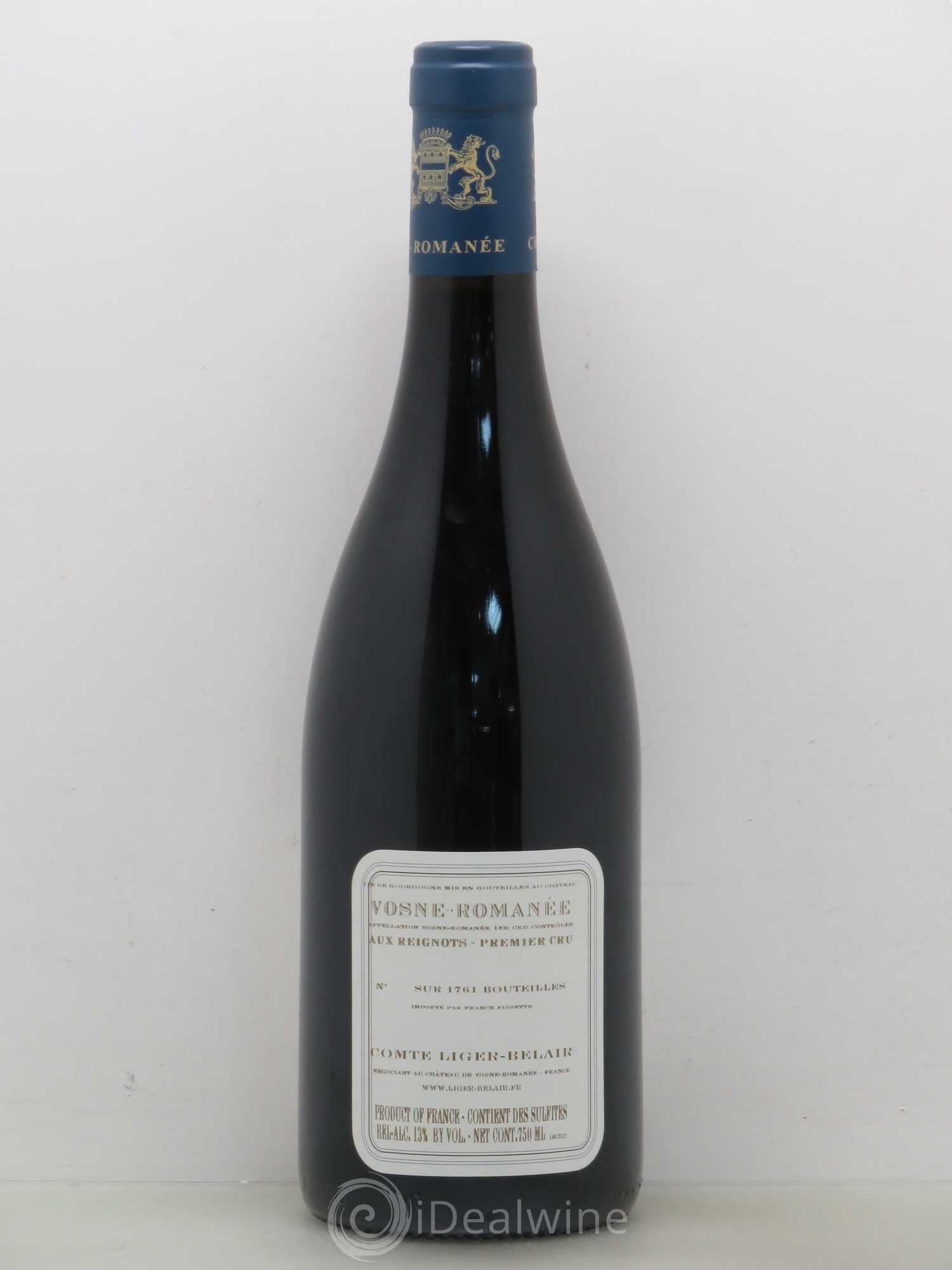 Vosne-Romanée 1er Cru Aux Reignots Ch. de Vosne-Romanée Comte Liger-Belair (Domaine du) 2012 - Lot de 1 bouteille - 1