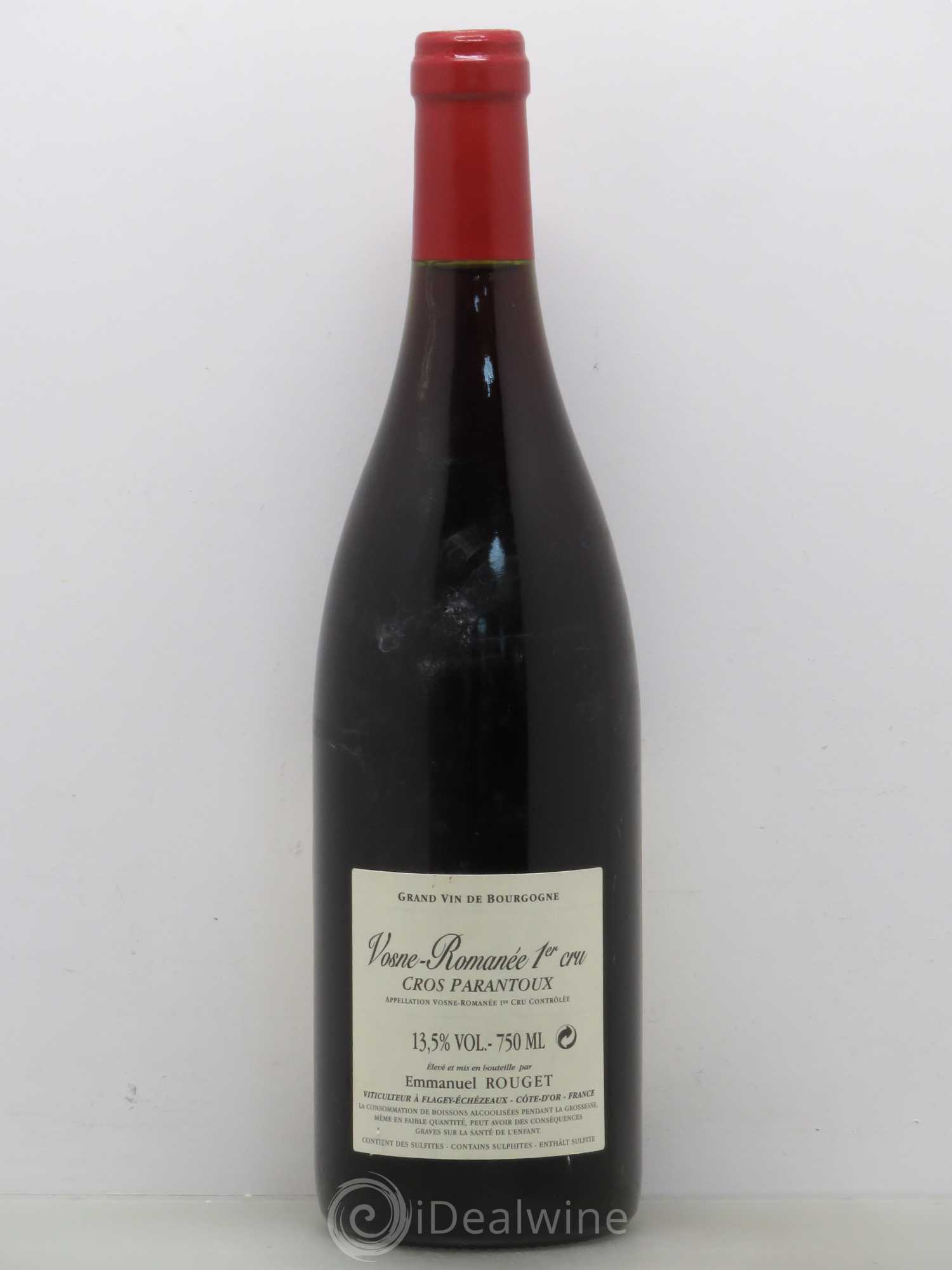 Vosne-Romanée 1er Cru Cros Parantoux Emmanuel Rouget 2006 - Lot de 1 bouteille - 1