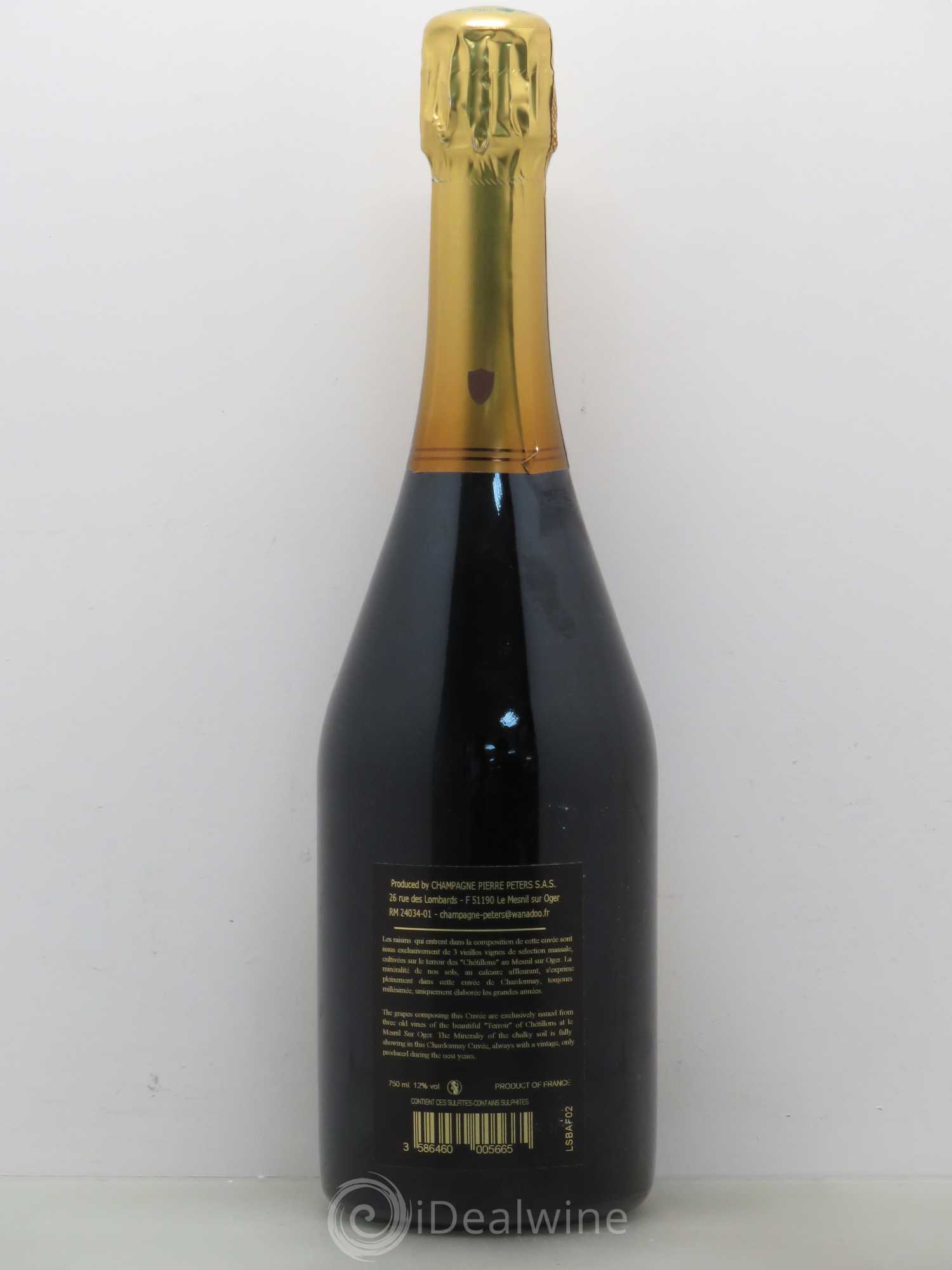 Champagne Pierre Peters Les Chetillons Cuvée speciale Grand Cru Blanc de Blancs 2005 - Posten von 1 Flasche - 1