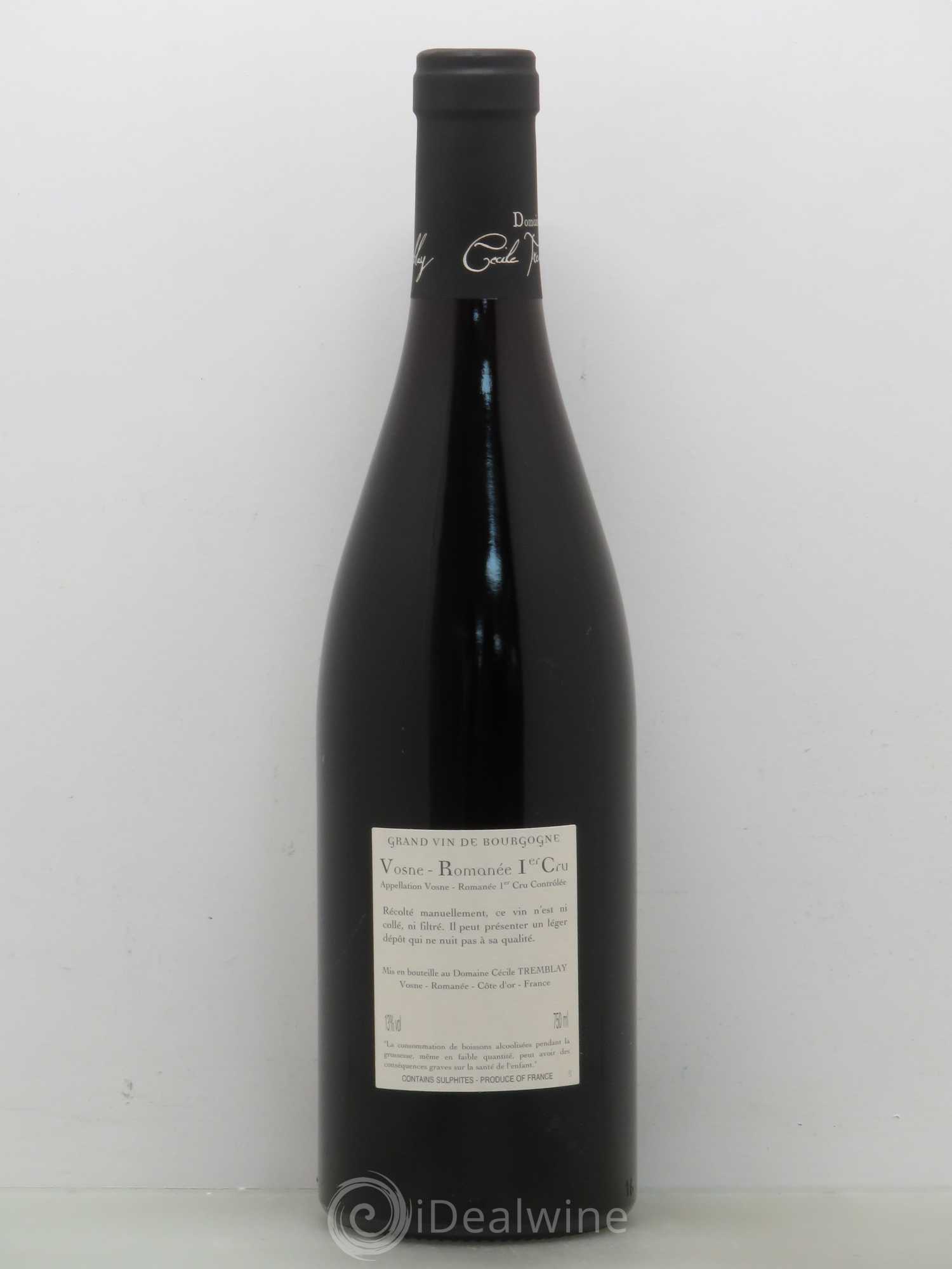 Vosne-Romanée 1er Cru Les Beaumonts (ou Beaux Monts) Cécile Tremblay 2009 - Lot de 1 bouteille - 1
