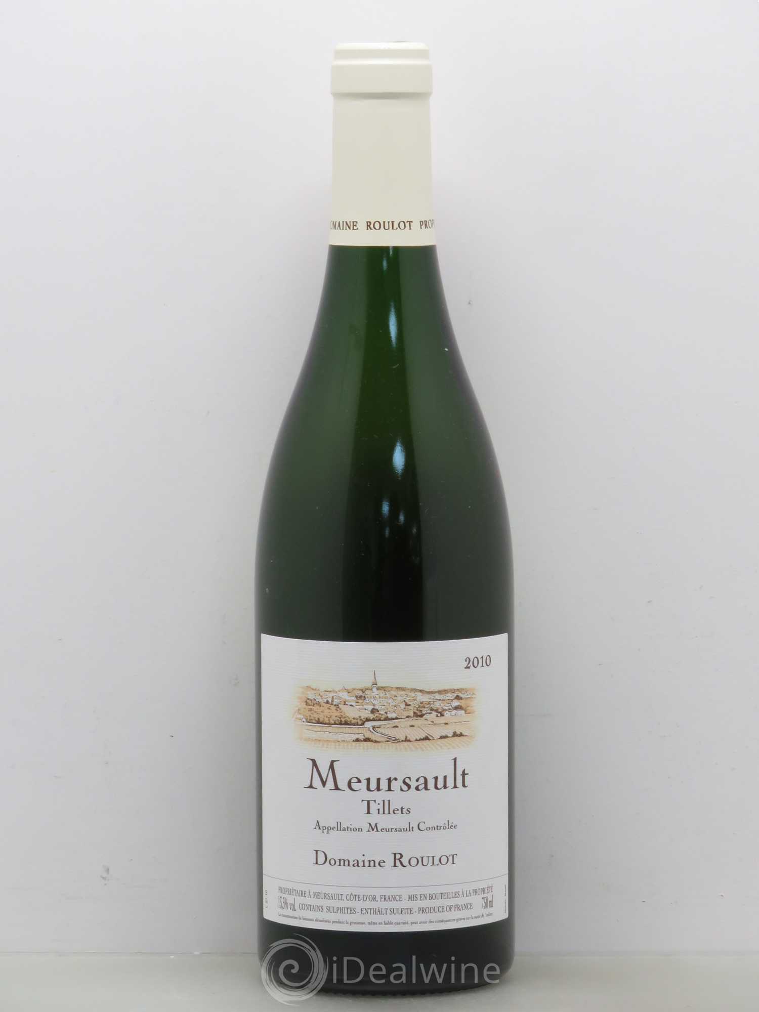 Meursault Les Tillets Roulot (Domaine) 2010 - Lot de 1 bouteille - 0