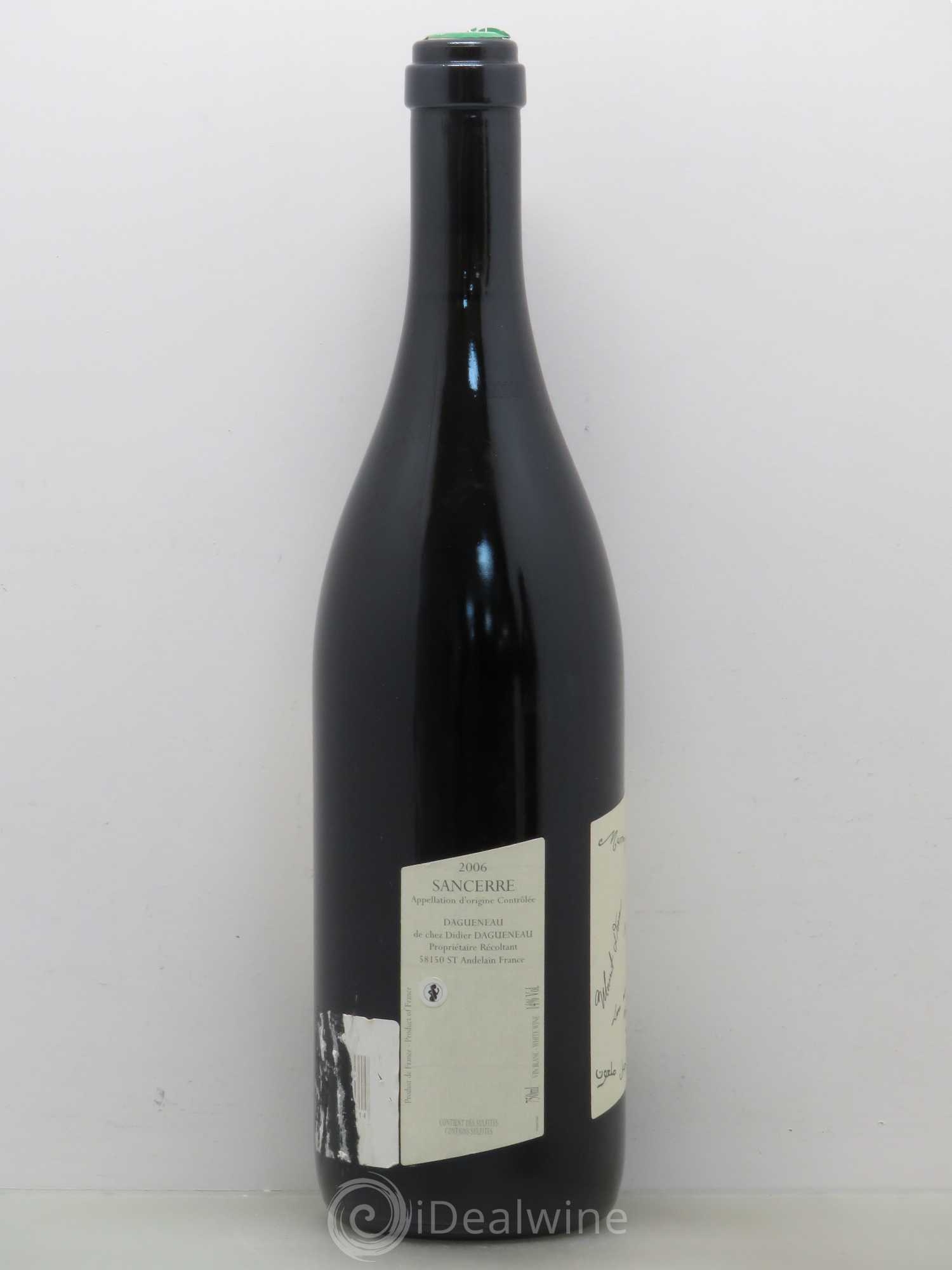 Sancerre Le Mont Damné Chavignol Dagueneau (Domaine Didier - Louis-Benjamin) 2006 - Lot de 1 bouteille - 1