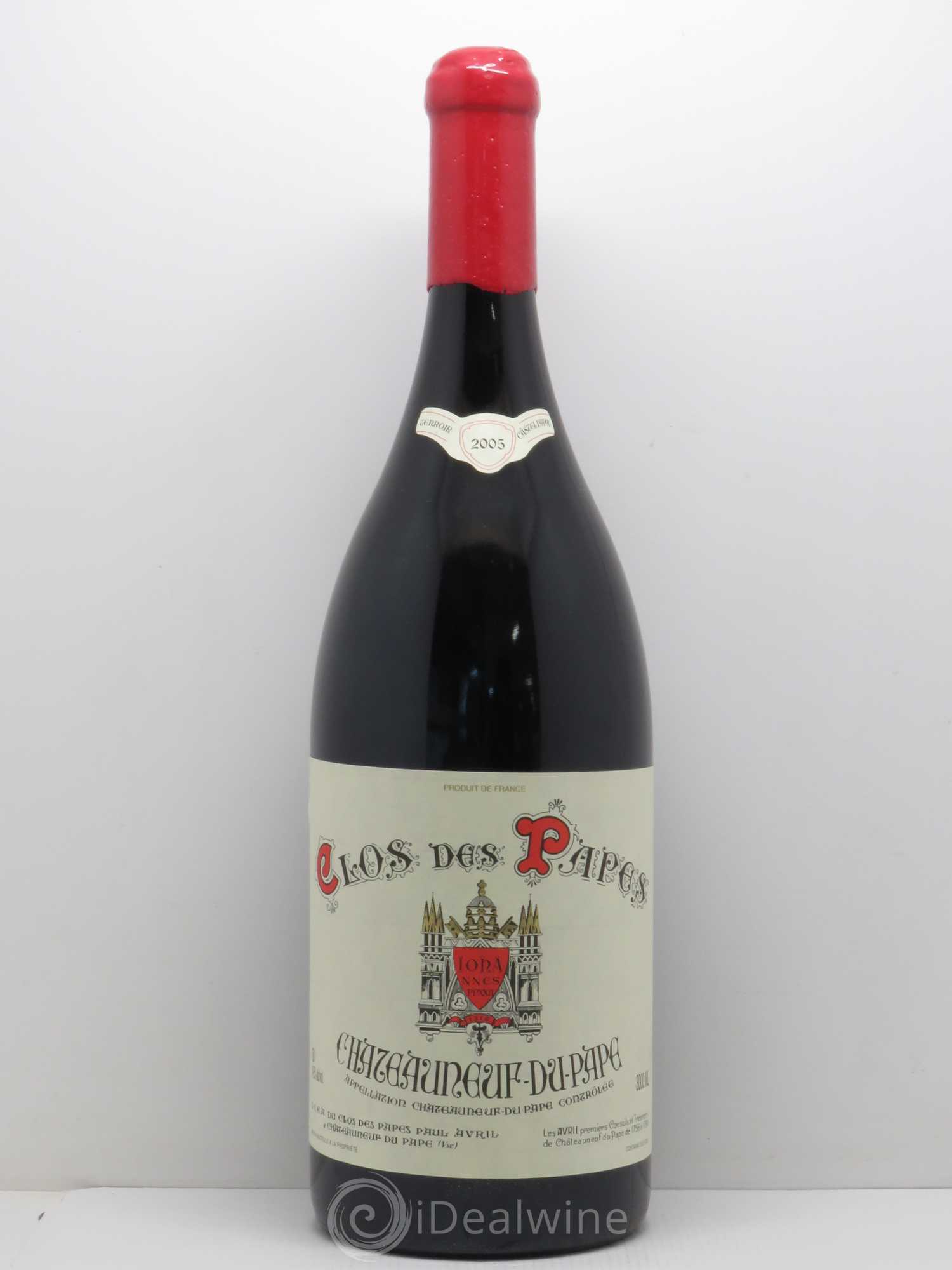 Châteauneuf-du-Pape Clos des Papes - Paul Avril 2005 - Lot de 1 double magnum - 0