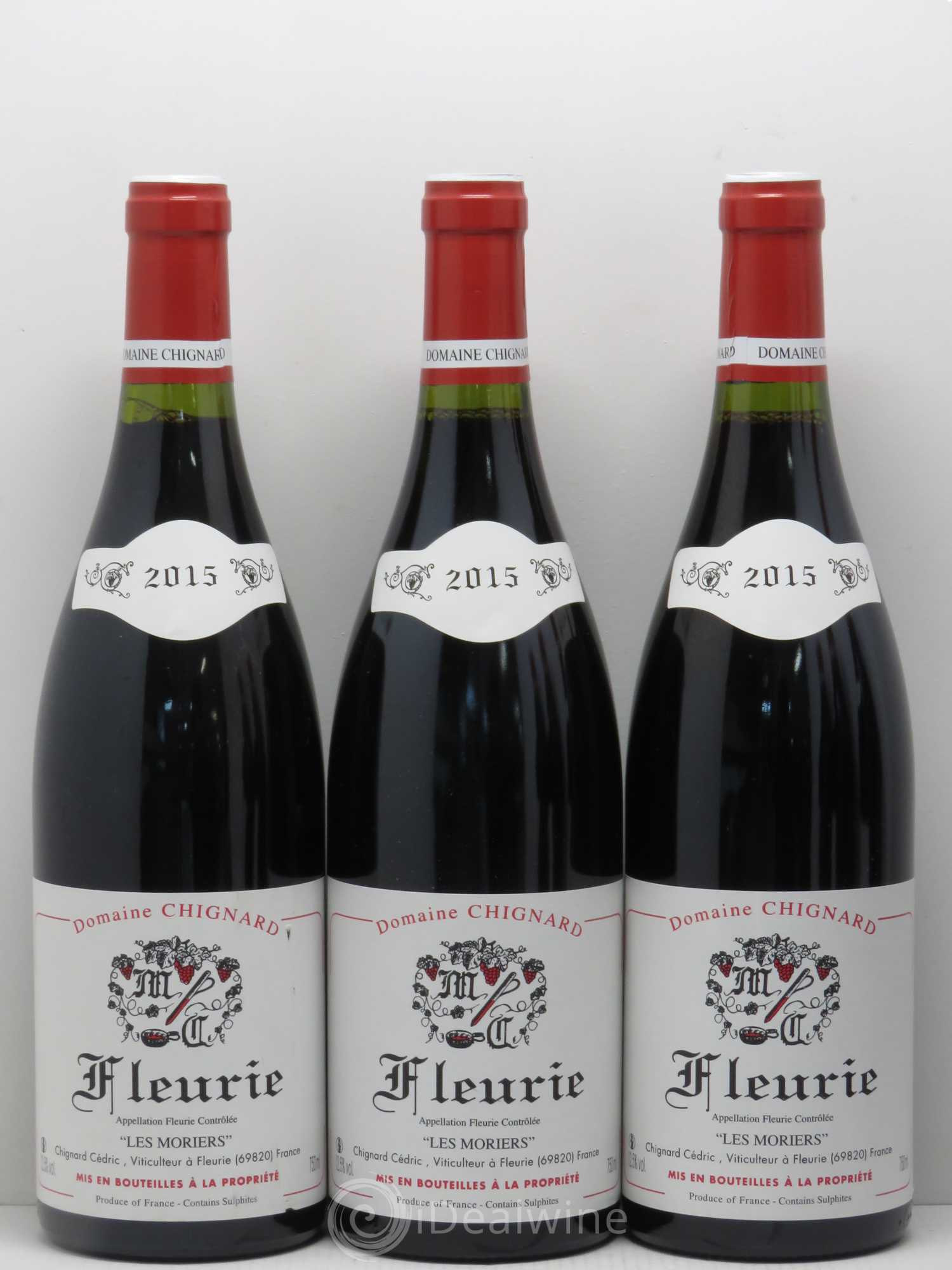 Fleurie Les Moriers Chignard (Domaine) 2015 - Lot de 6 bouteilles - 1