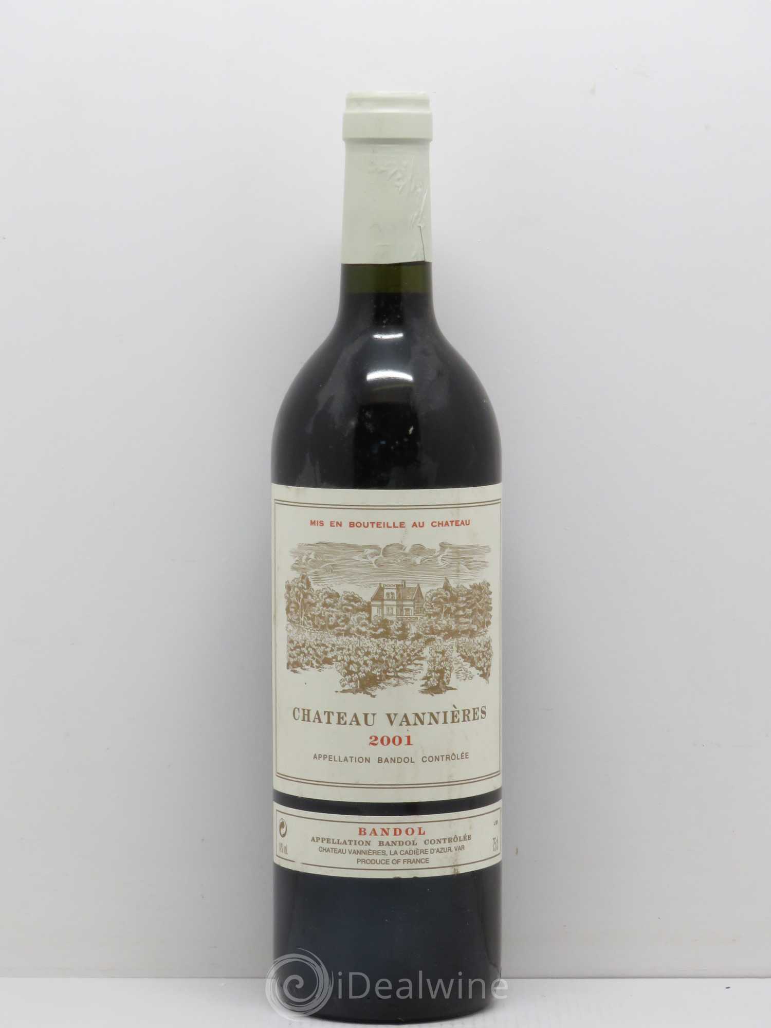 Bandol Château Vannières Éric et Charles-Éric Boisseaux 2001 - Lot de 1 bouteille - 0