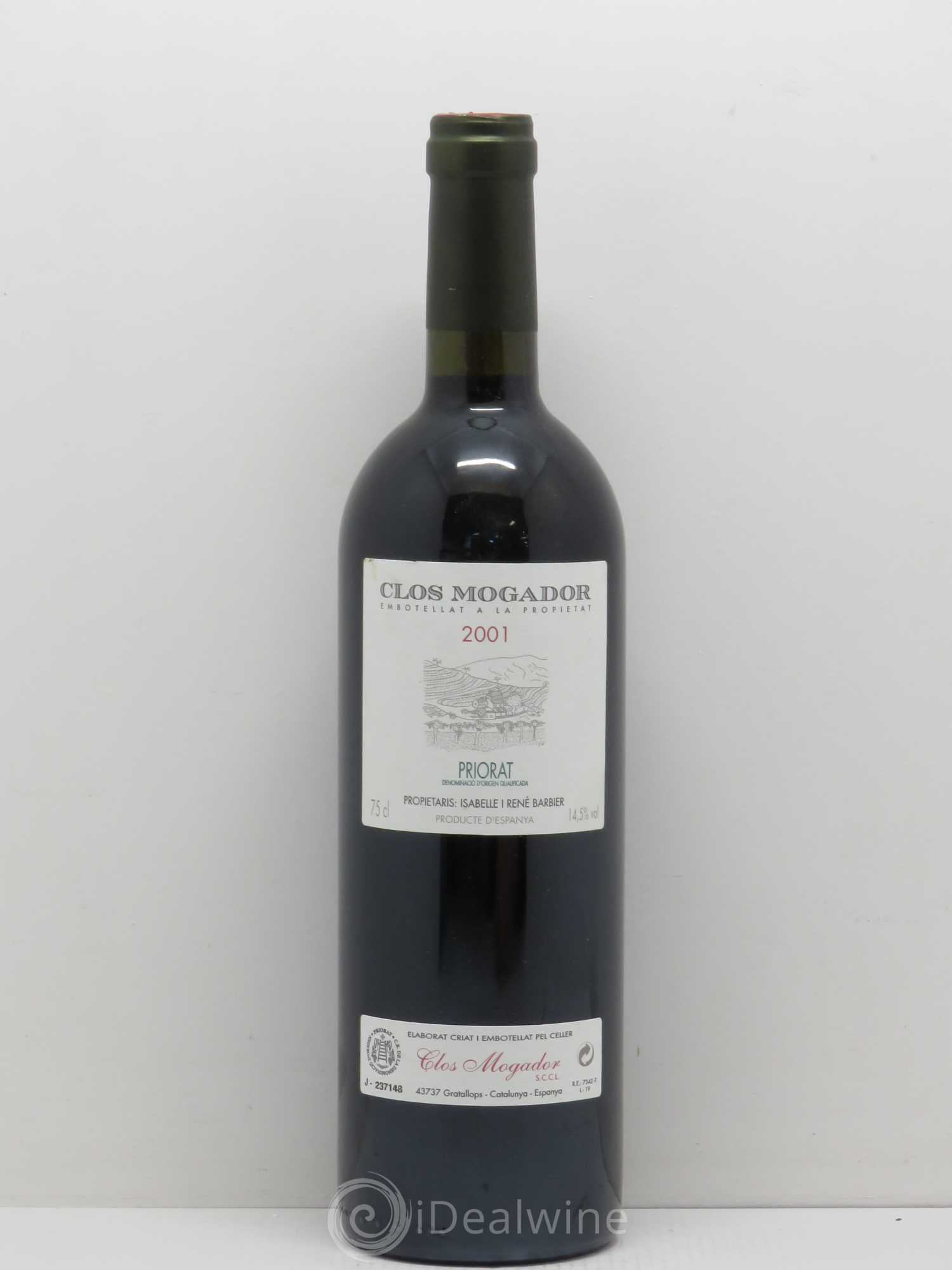 Priorat Clos Mogador DOCA René Barbier 2001 - Lot de 1 bouteille - 0