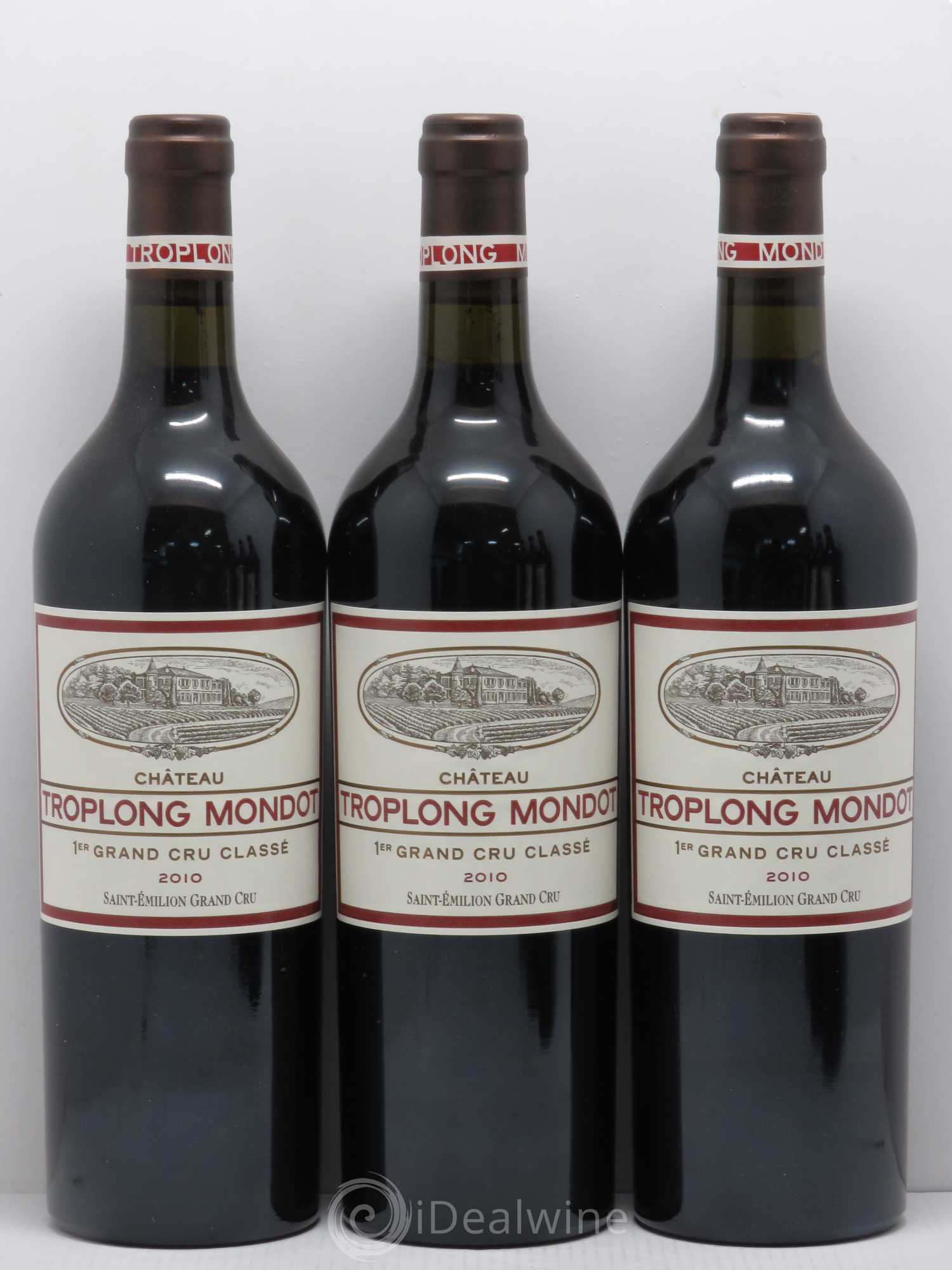 Château Troplong Mondot 1er Grand Cru Classé B 2010 - Lot de 6 bouteilles - 1