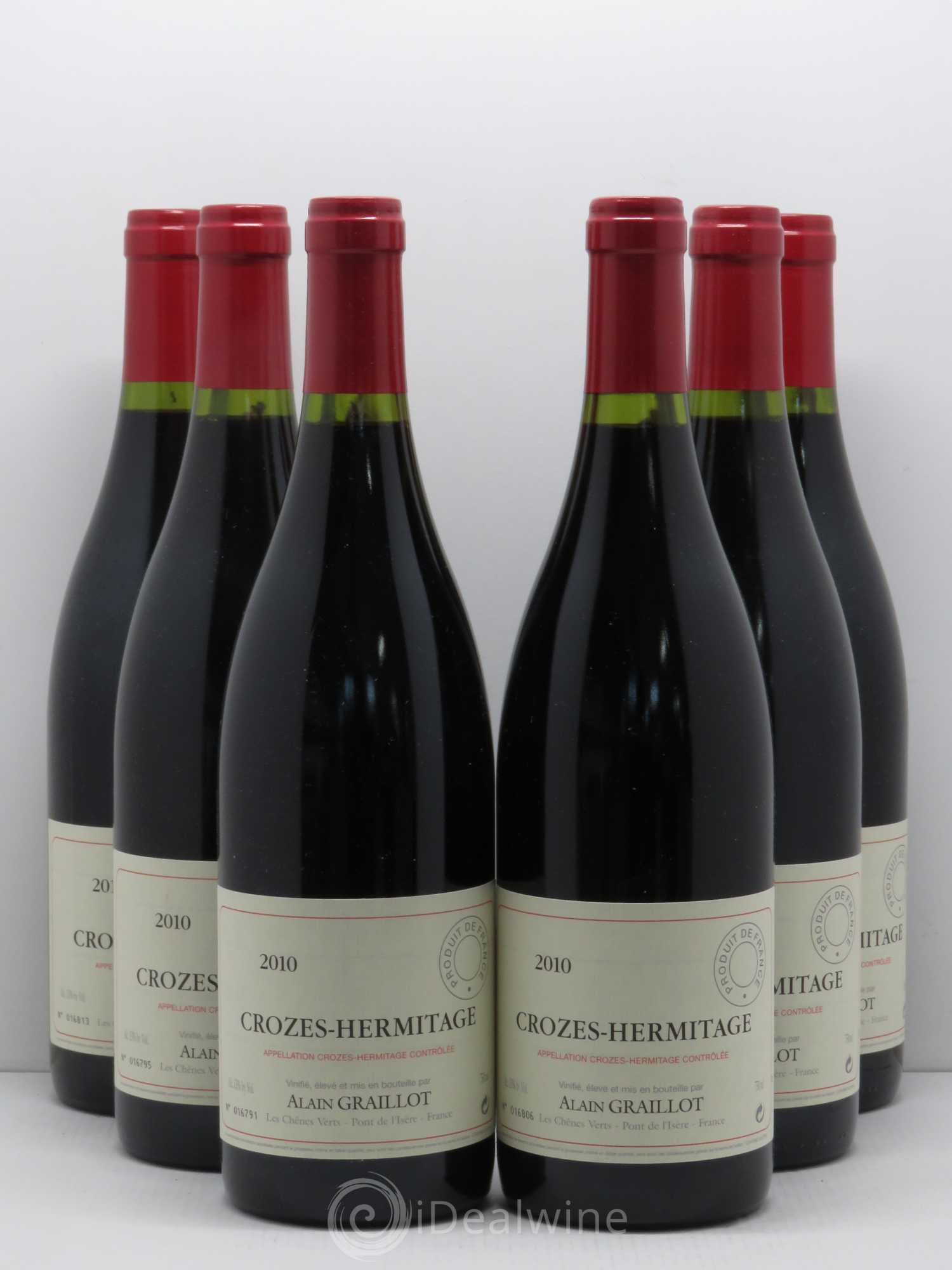 Crozes-Hermitage Domaine Graillot 2010 - Lot de 6 bouteilles - 0