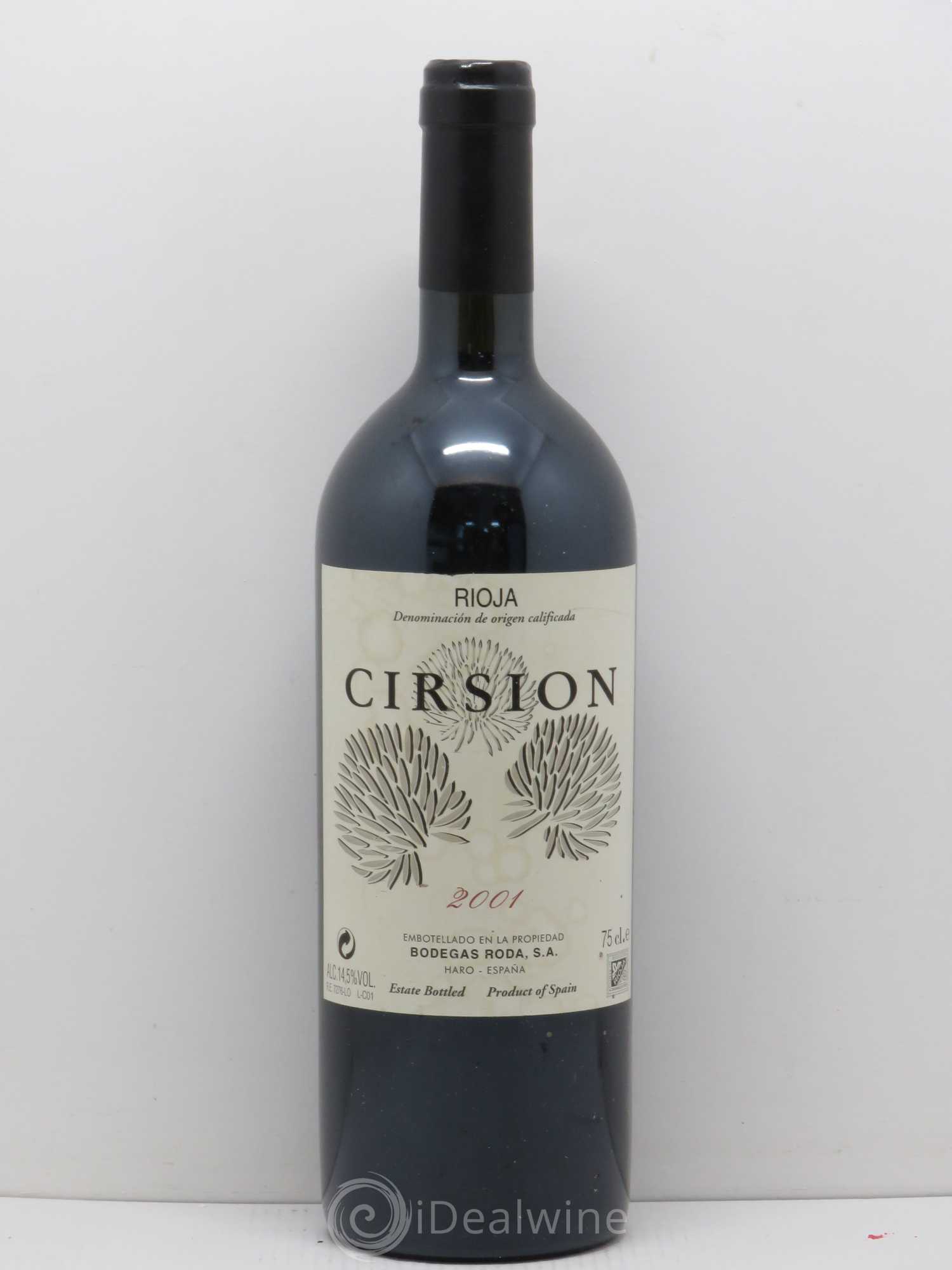 Rioja DOCA Cirsion 2001 - Lotto di 1 bottiglia - 0
