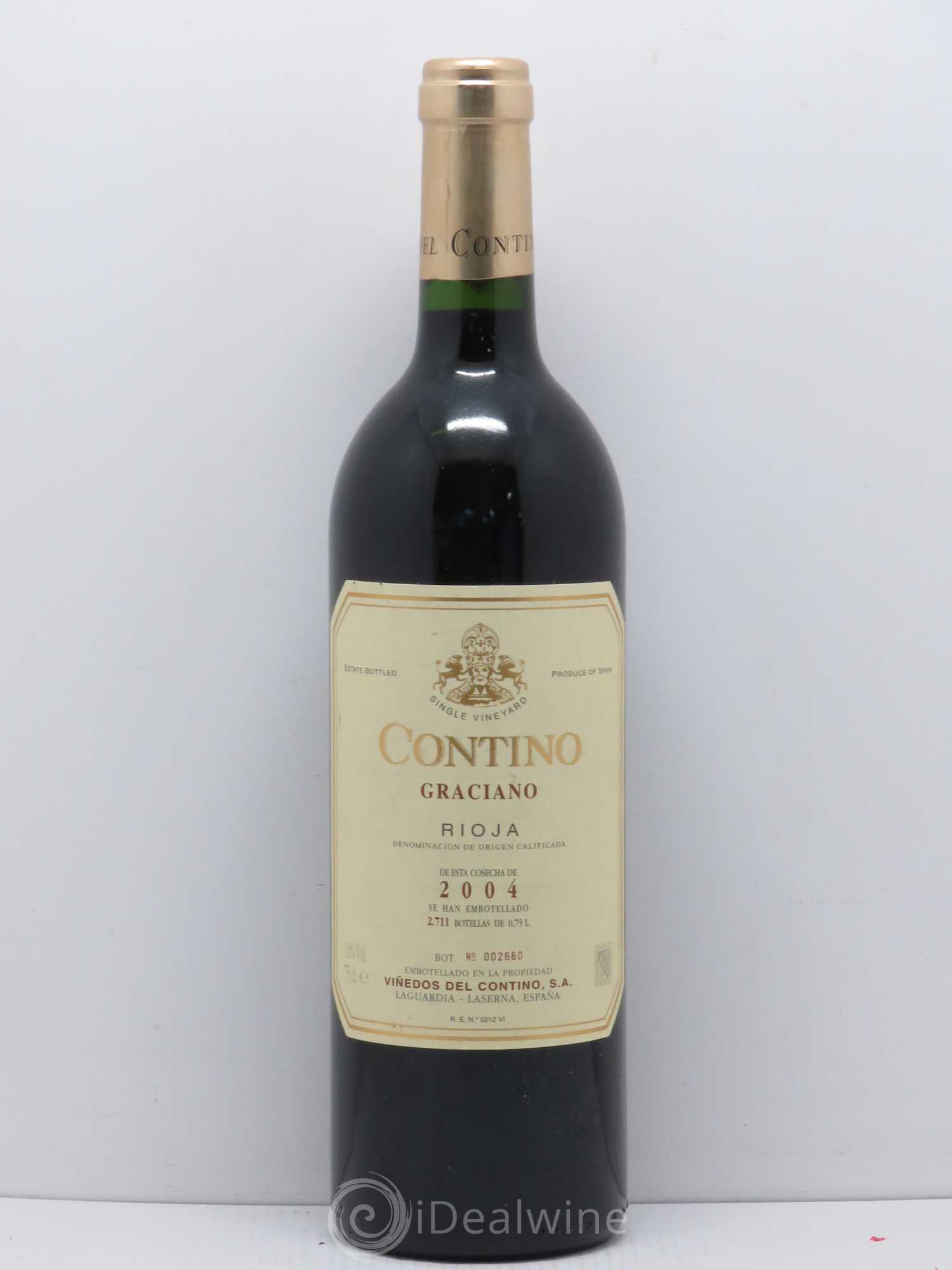 Rioja DOCA Contino Graciano 2004 - Lot de 1 bouteille - 0