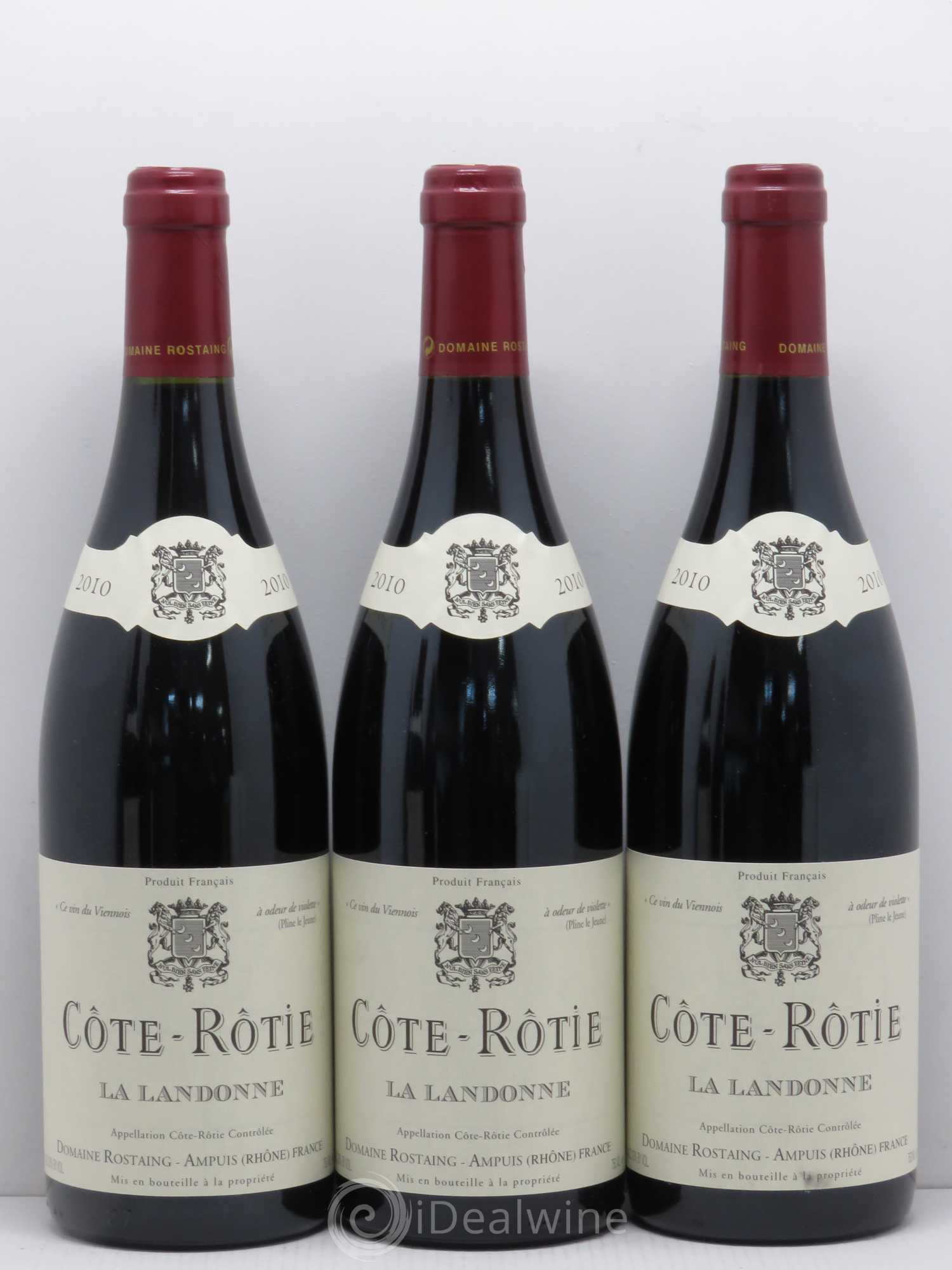 Côte-Rôtie La Landonne René Rostaing 2010 - Lot de 3 bouteilles - 0
