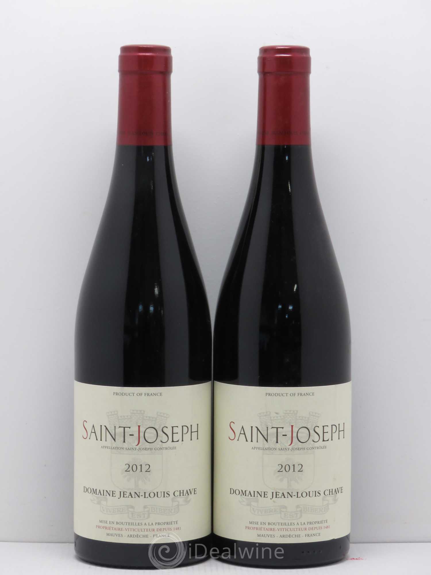 Saint-Joseph Jean-Louis Chave 2012 - Lot de 2 bouteilles - 0