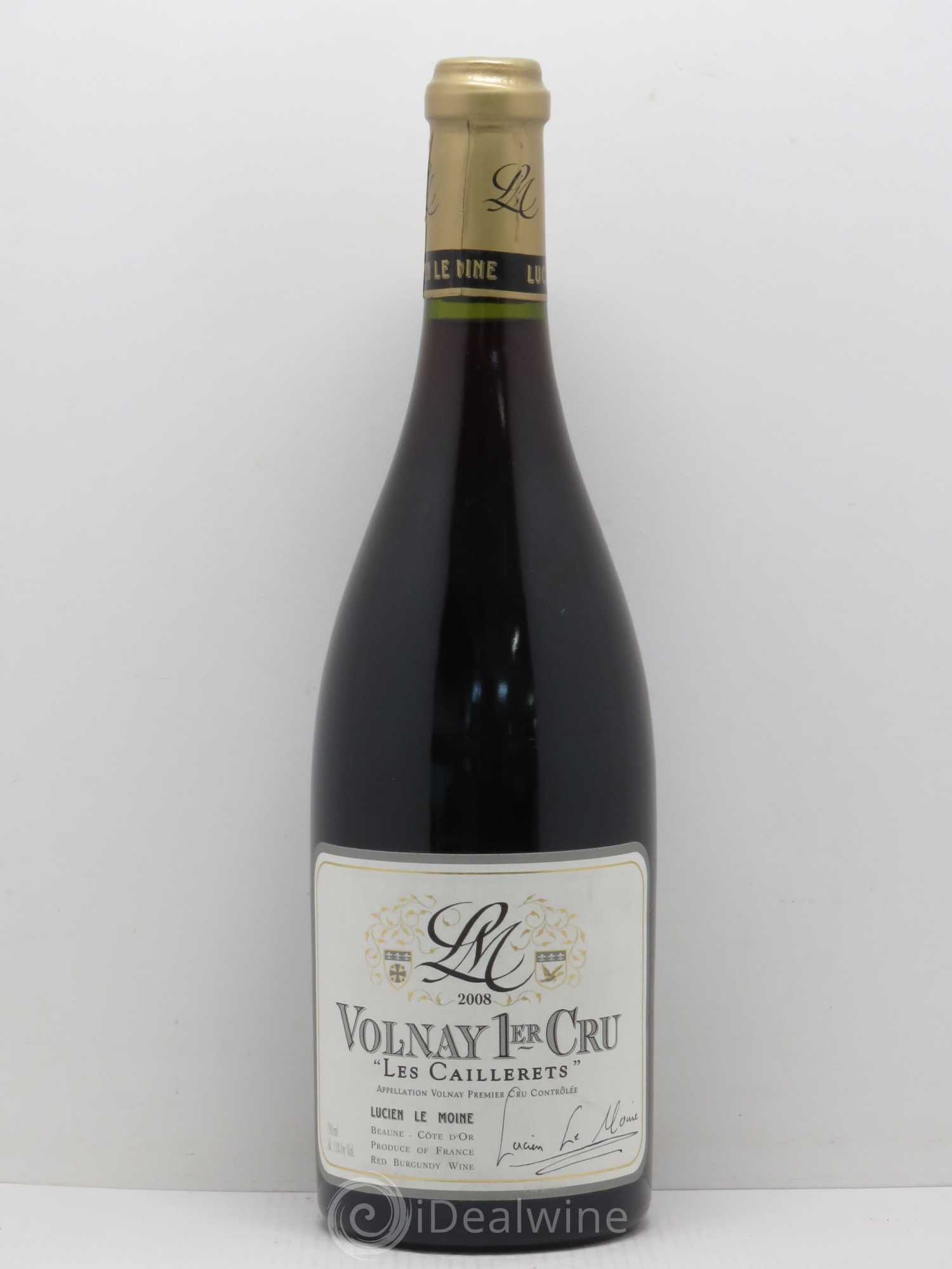 Volnay 1er Cru Les Caillerets Lucien Le Moine 2008 - Lot de 1 bouteille - 0