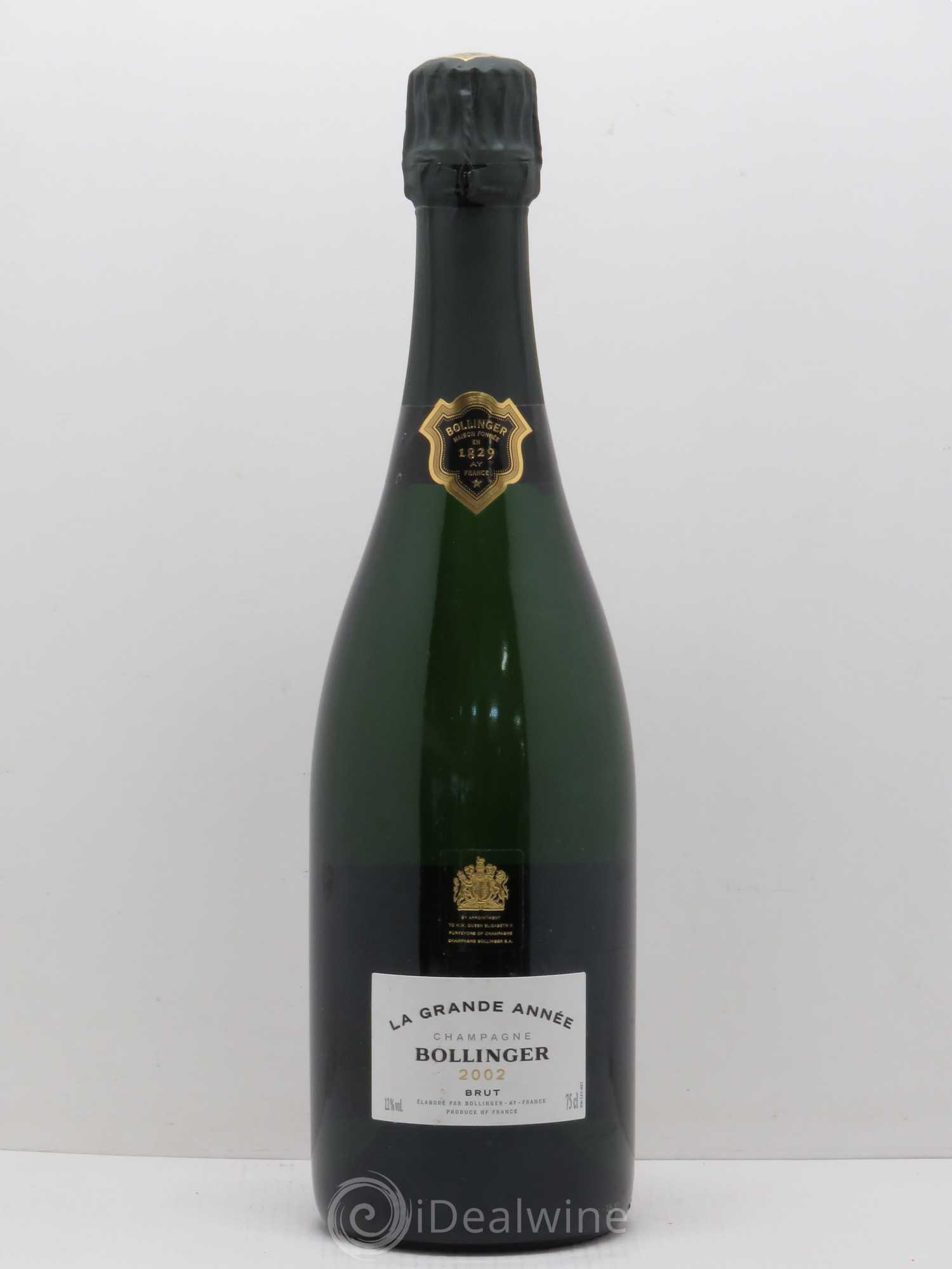 La Grande Année Brut Bollinger (sans prix de réserve) 2002 - Lot de 1 bouteille - 0
