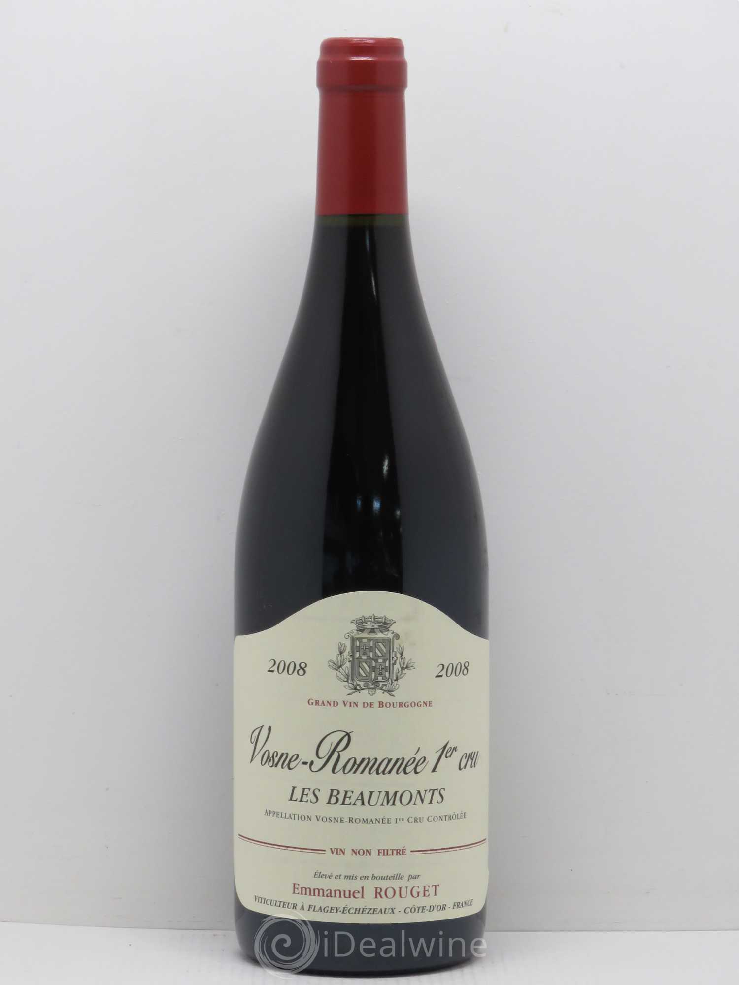 Vosne-Romanée 1er Cru Les Beaumonts Emmanuel Rouget 2008 - Lot de 1 bouteille - 0