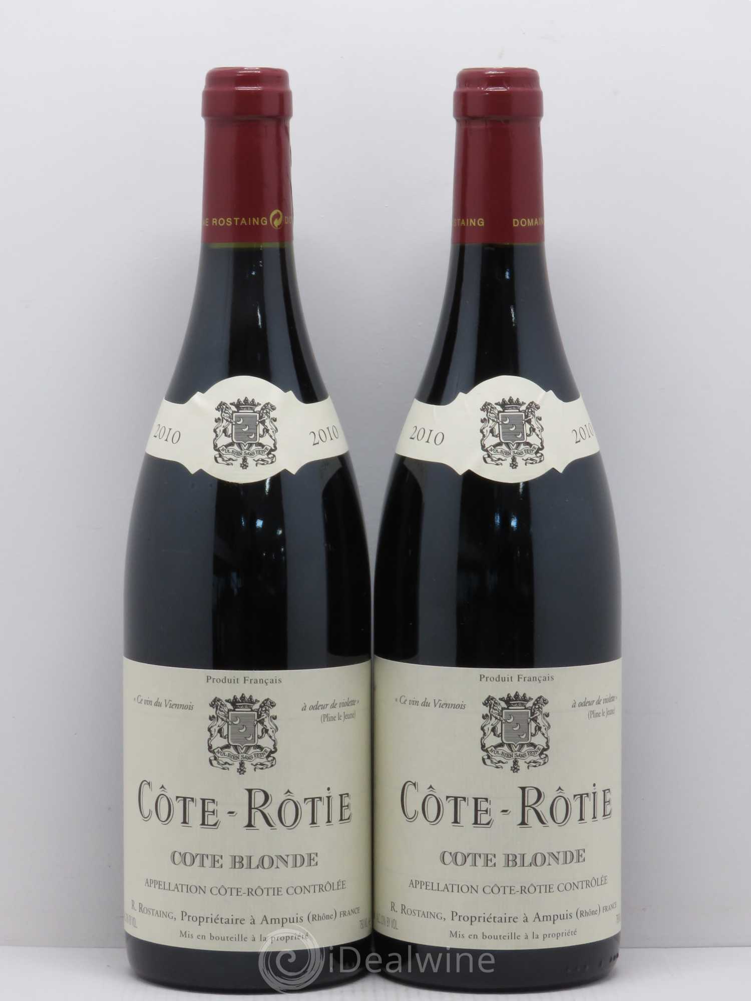 Côte-Rôtie Côte Blonde René Rostaing 2010 - Posten von 2 Flaschen - 0