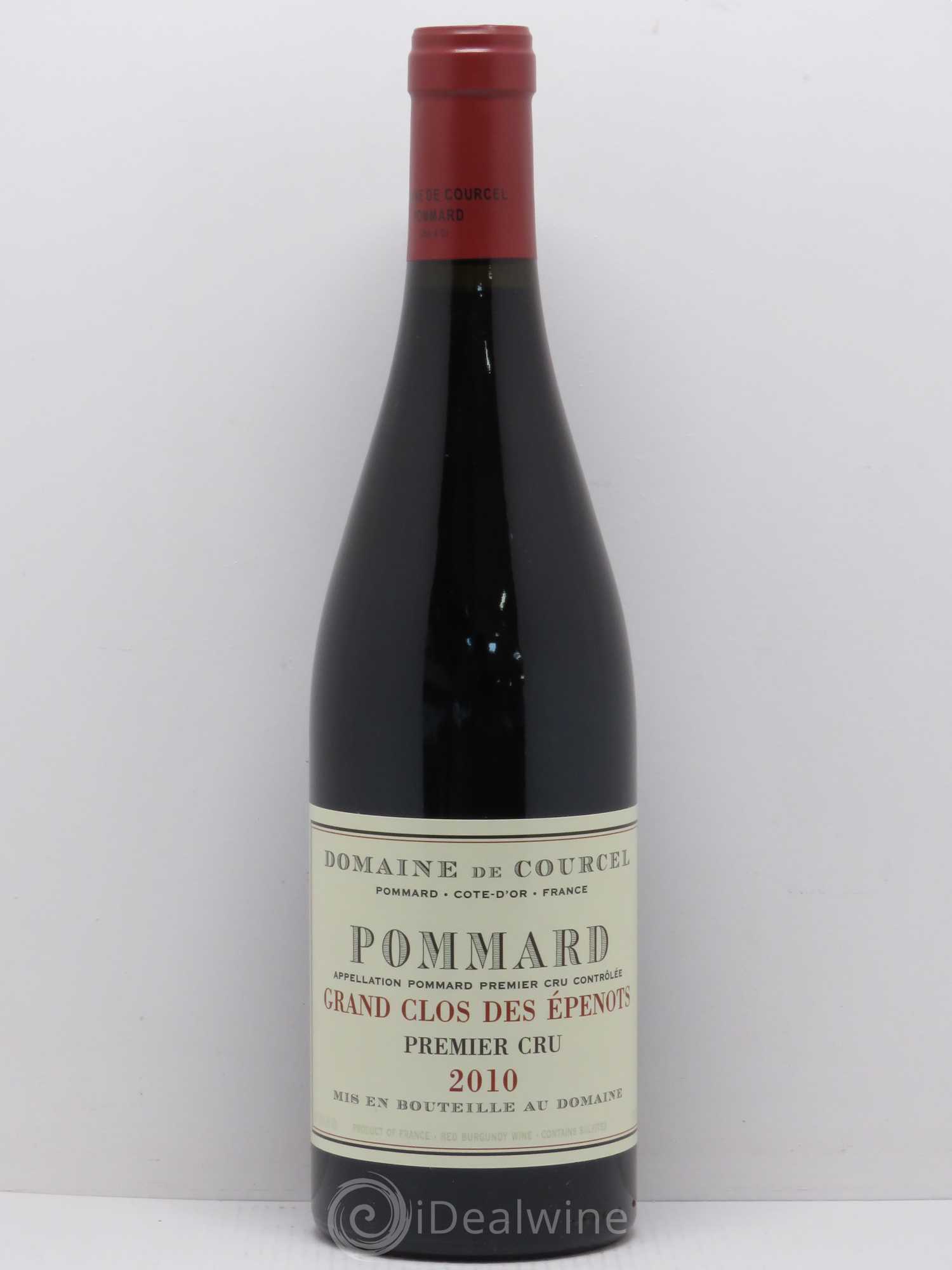 Pommard 1er Cru Grand Clos des Epenots de Courcel (Domaine) 2010 - Lot de 1 bouteille - 0
