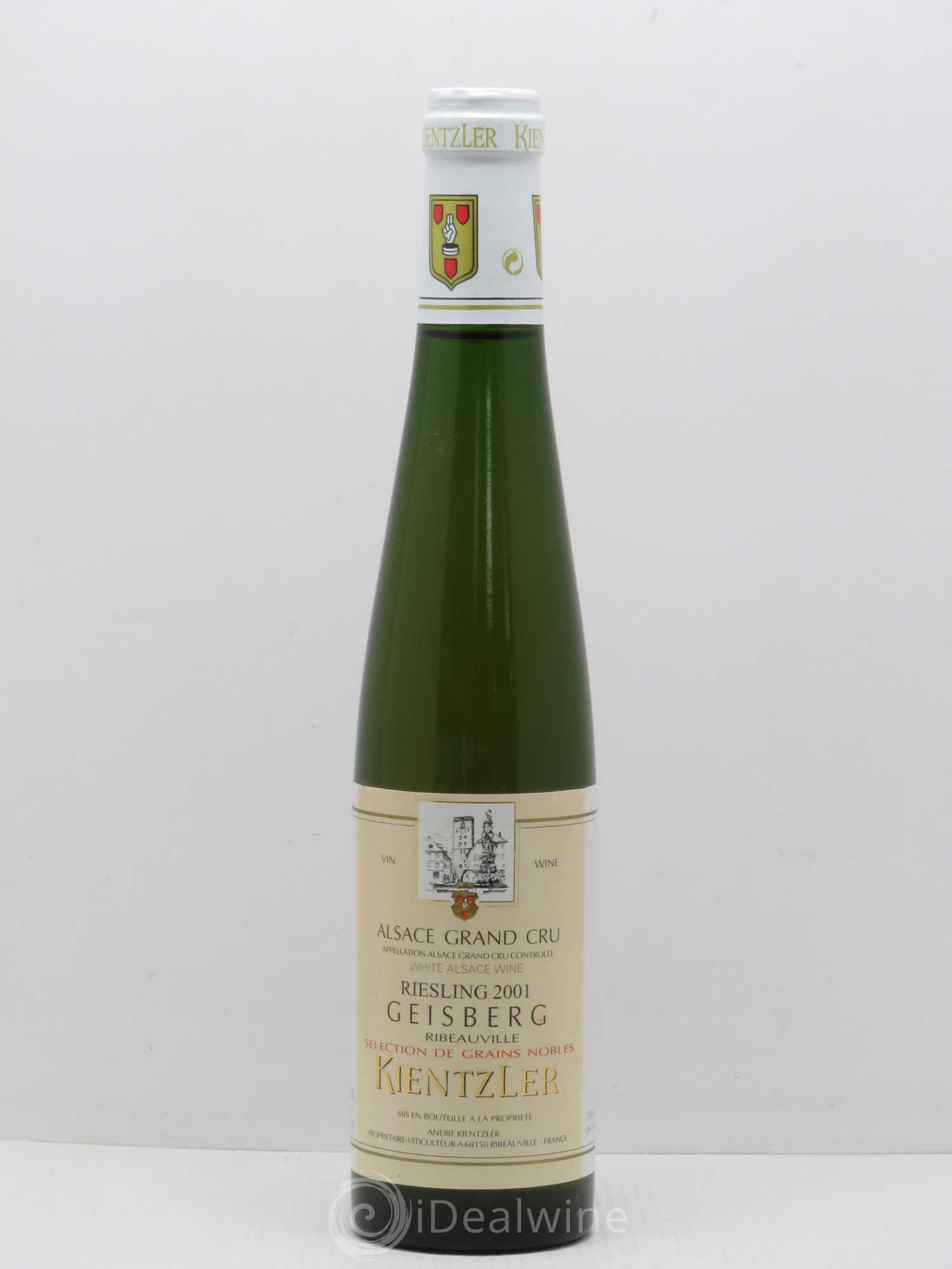 Riesling Geisberg Sélection de Grains Nobles Kintzler 2001 - Posten von 1 Demi-Flasche - 0