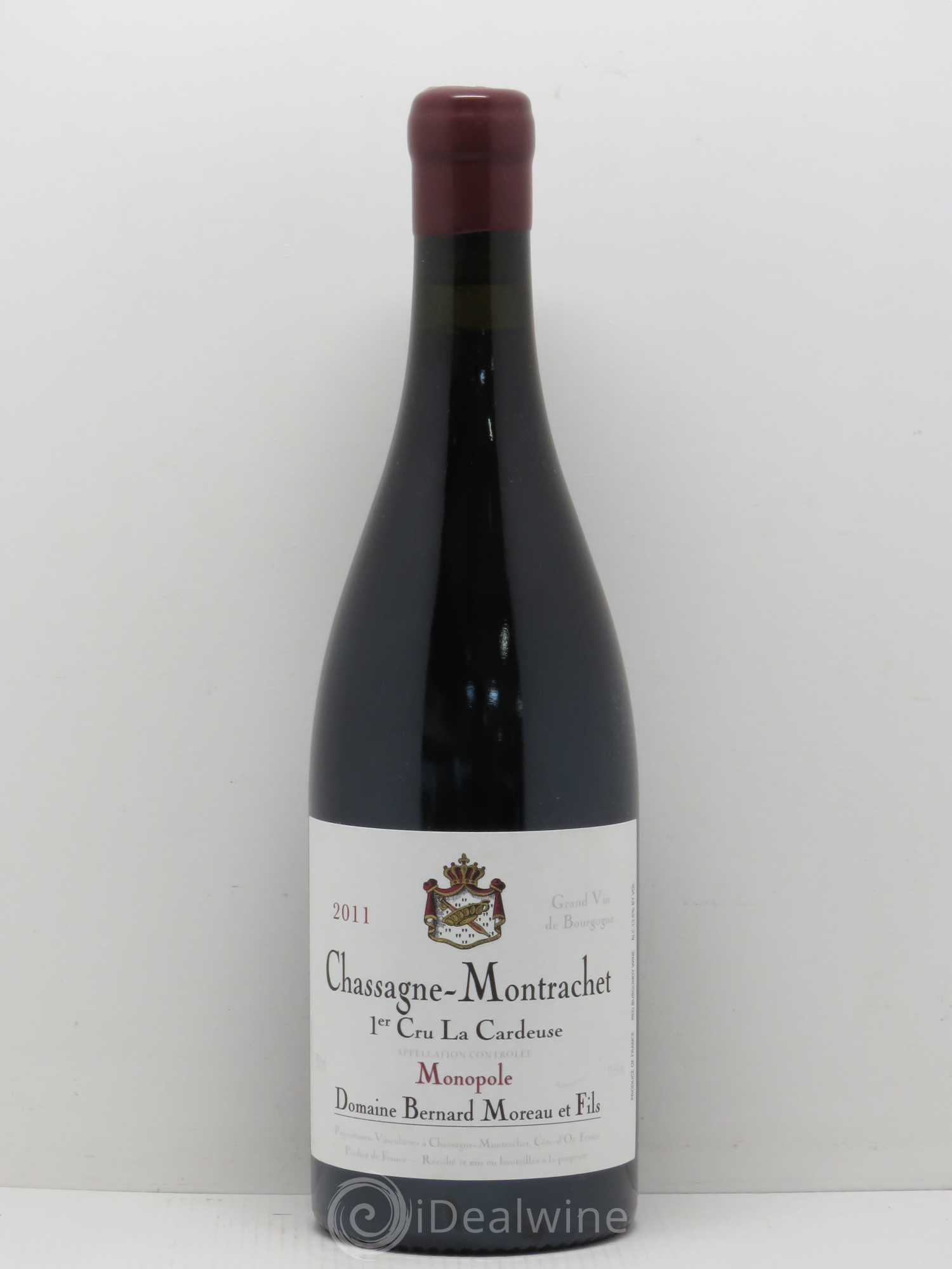 Chassagne-Montrachet 1er Cru La Cardeuse Bernard Moreau 2011 - Lot de 1 bouteille - 0