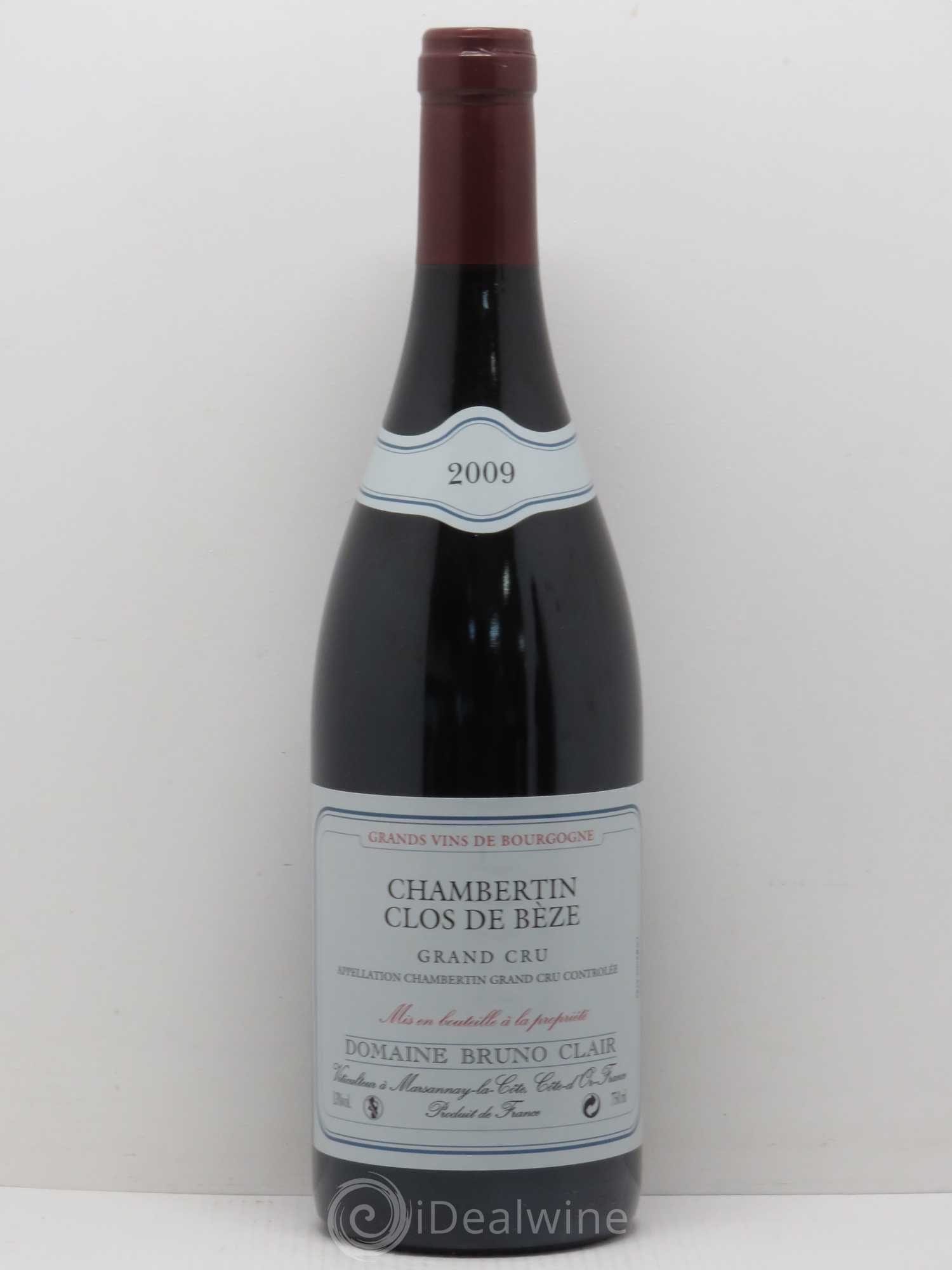 Chambertin Clos de Bèze Grand Cru Bruno Clair (Domaine) 2009 - Lot de 1 bouteille - 0