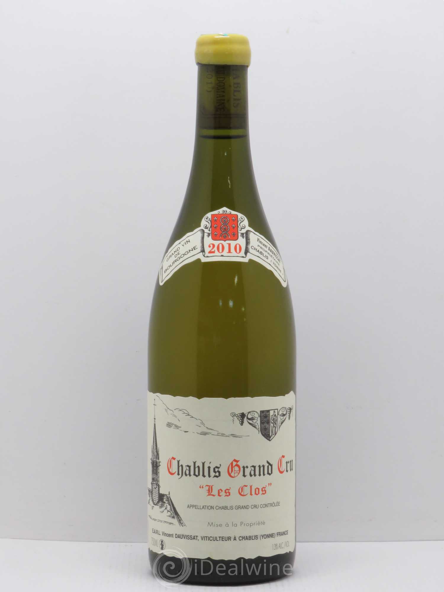 Chablis Grand Cru Les Clos Vincent Dauvissat (Domaine) 2010 - Lot de 1 bouteille - 0