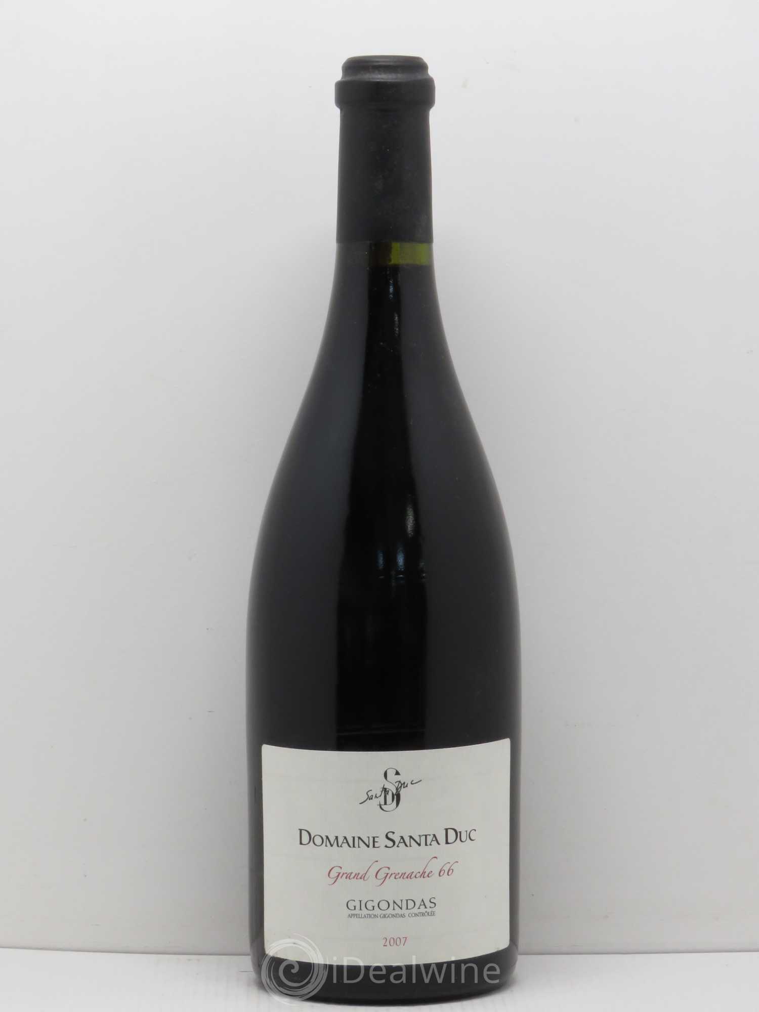 Gigondas Santa Duc Grande Grenache 66 (sans prix de réserve) 2007 - Posten von 1 Flasche - 0