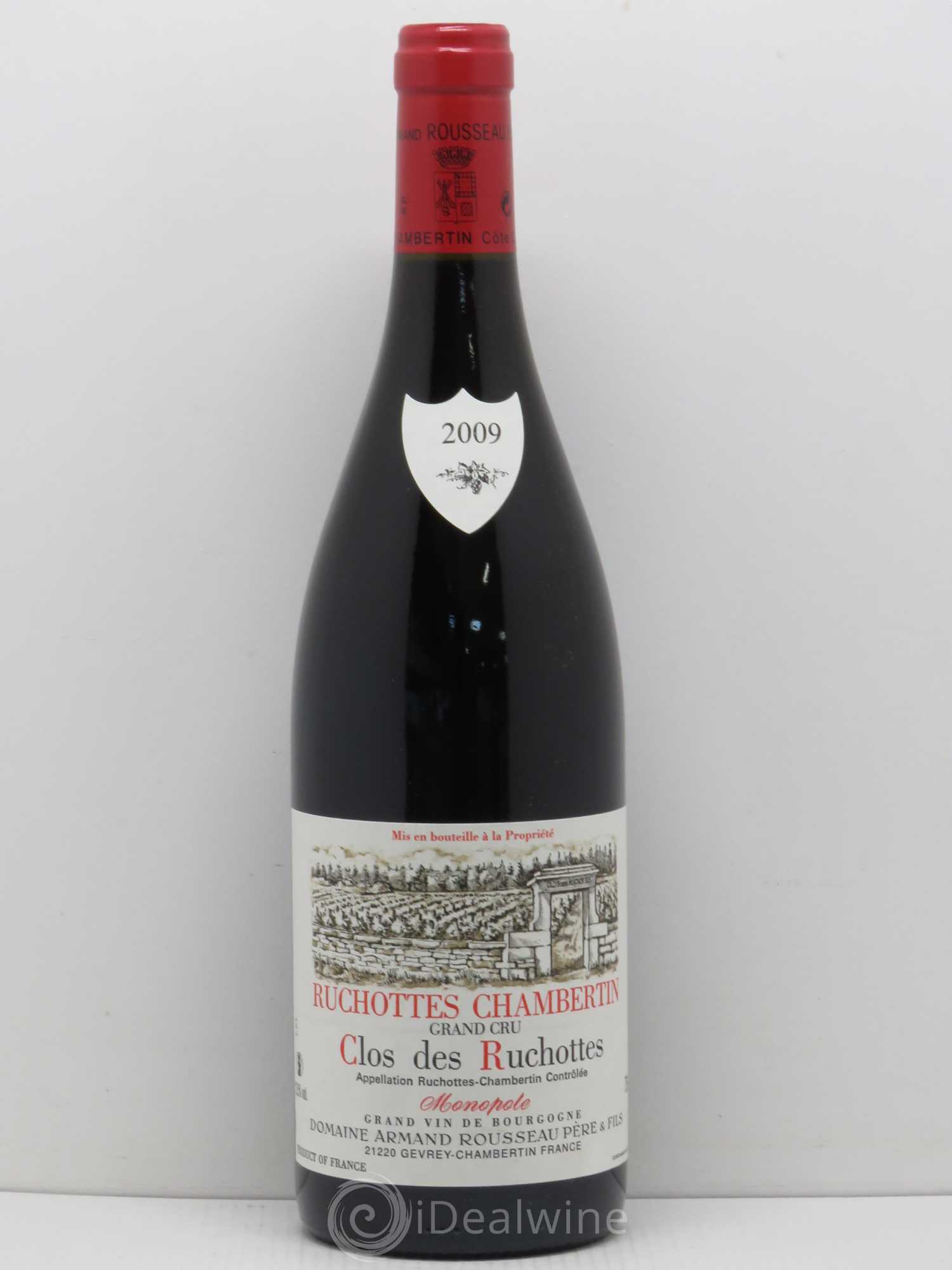Ruchottes-Chambertin Grand Cru Clos des Ruchottes Armand Rousseau (Domaine) 2009 - Posten von 1 Flasche - 0