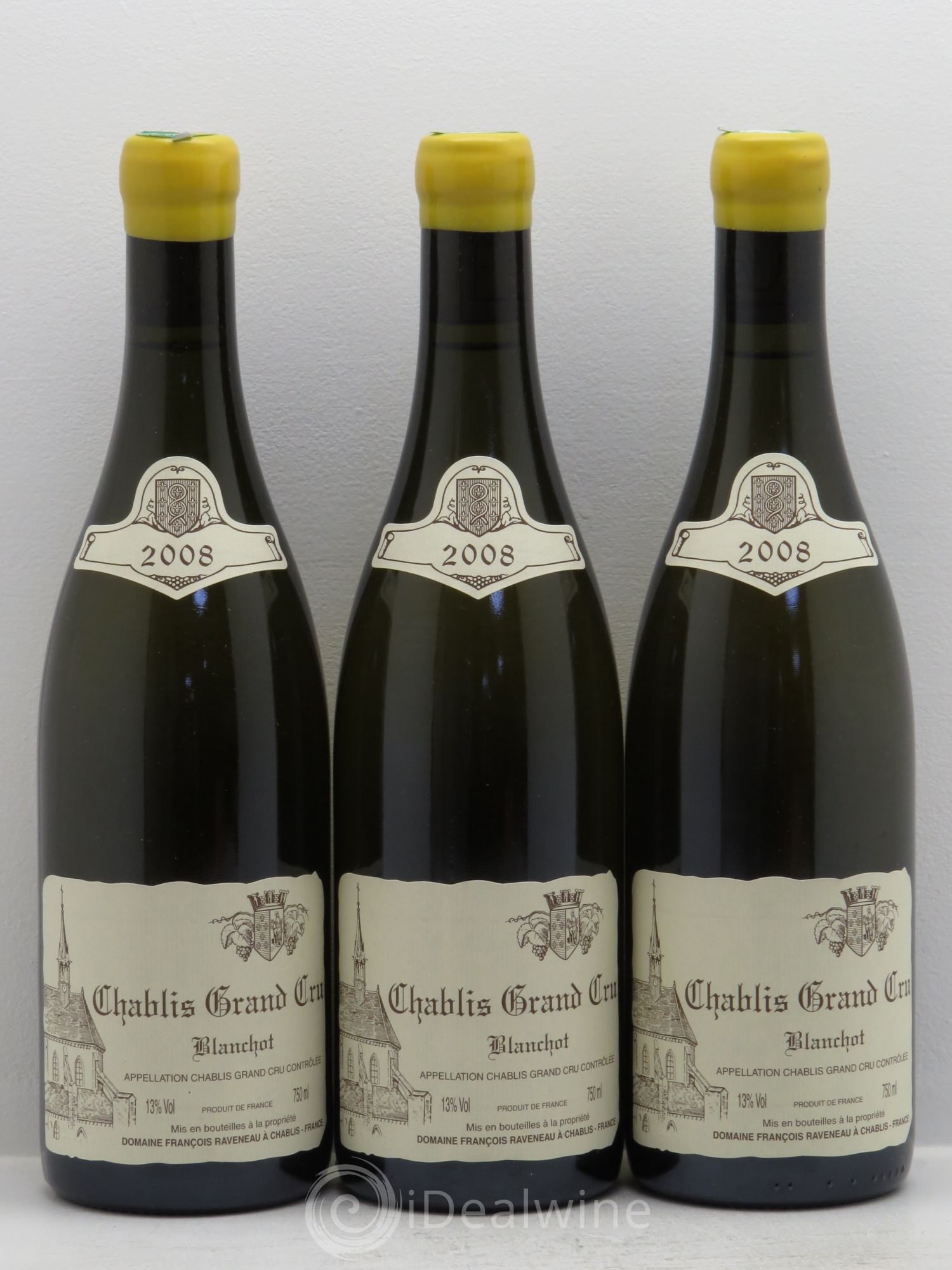 Chablis Grand Cru Blanchot Raveneau (Domaine) 2008 - Lot de 3 bouteilles - 0