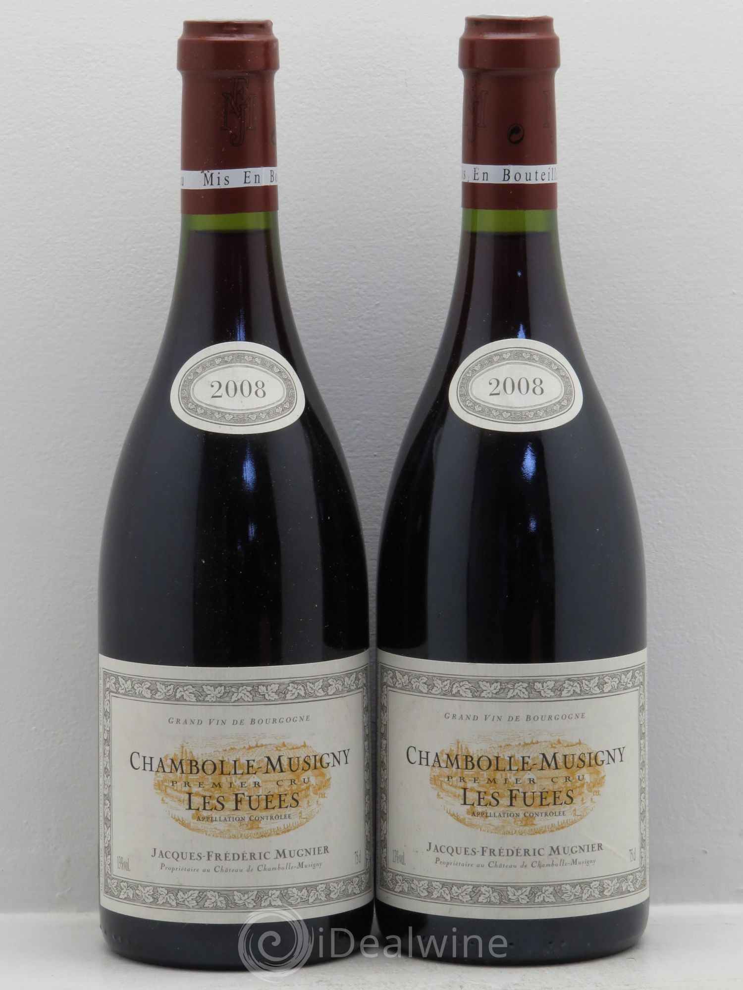 Chambolle-Musigny 1er Cru Les Fuées Jacques-Frédéric Mugnier 2008 - Lot de 2 bouteilles - 0