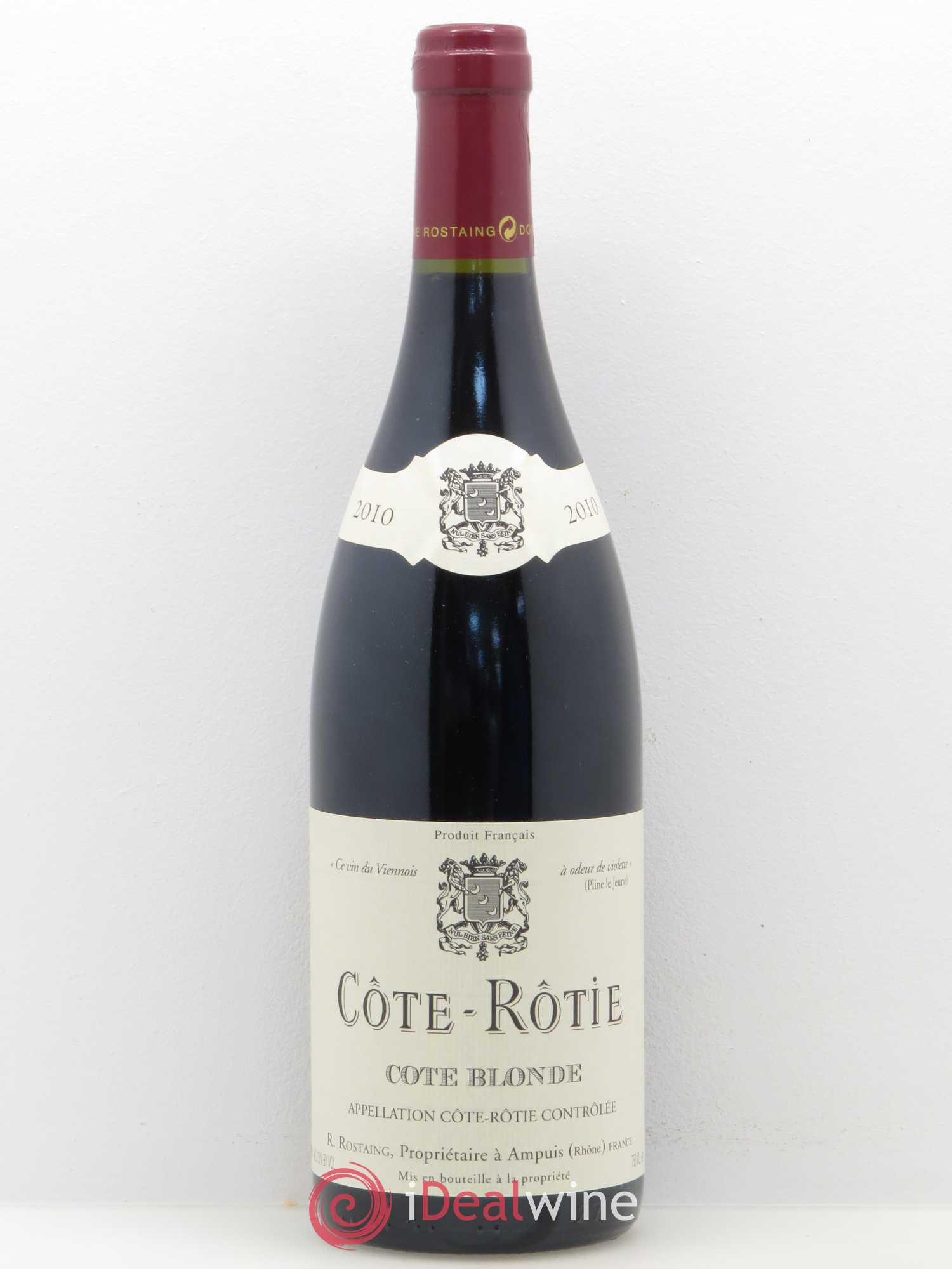 Côte-Rôtie Côte Blonde René Rostaing 2010 - Lot of 1 bottle - 0