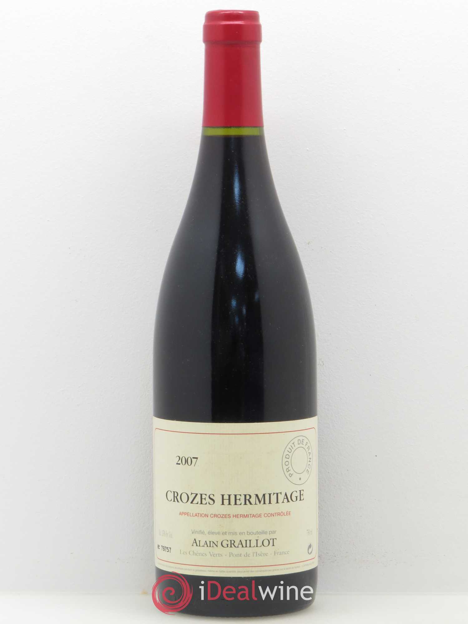 Crozes-Hermitage Domaine Graillot 2007 - Lot de 1 bouteille - 0