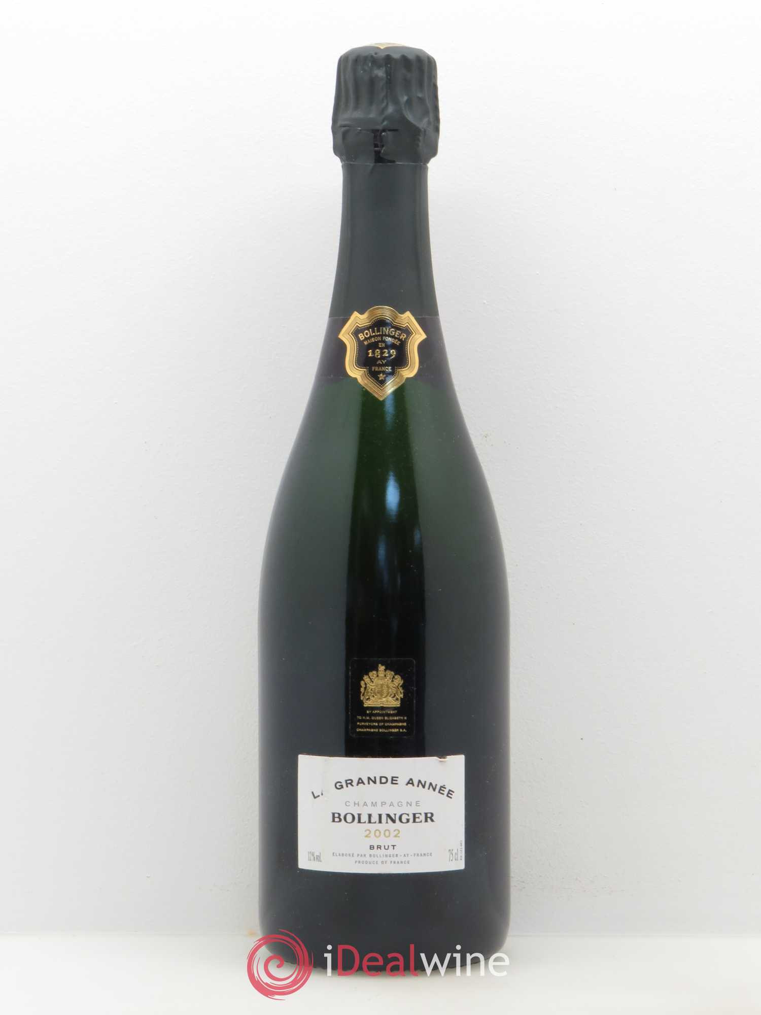 La Grande Année Brut Bollinger 2002 - Lot de 1 bouteille - 0