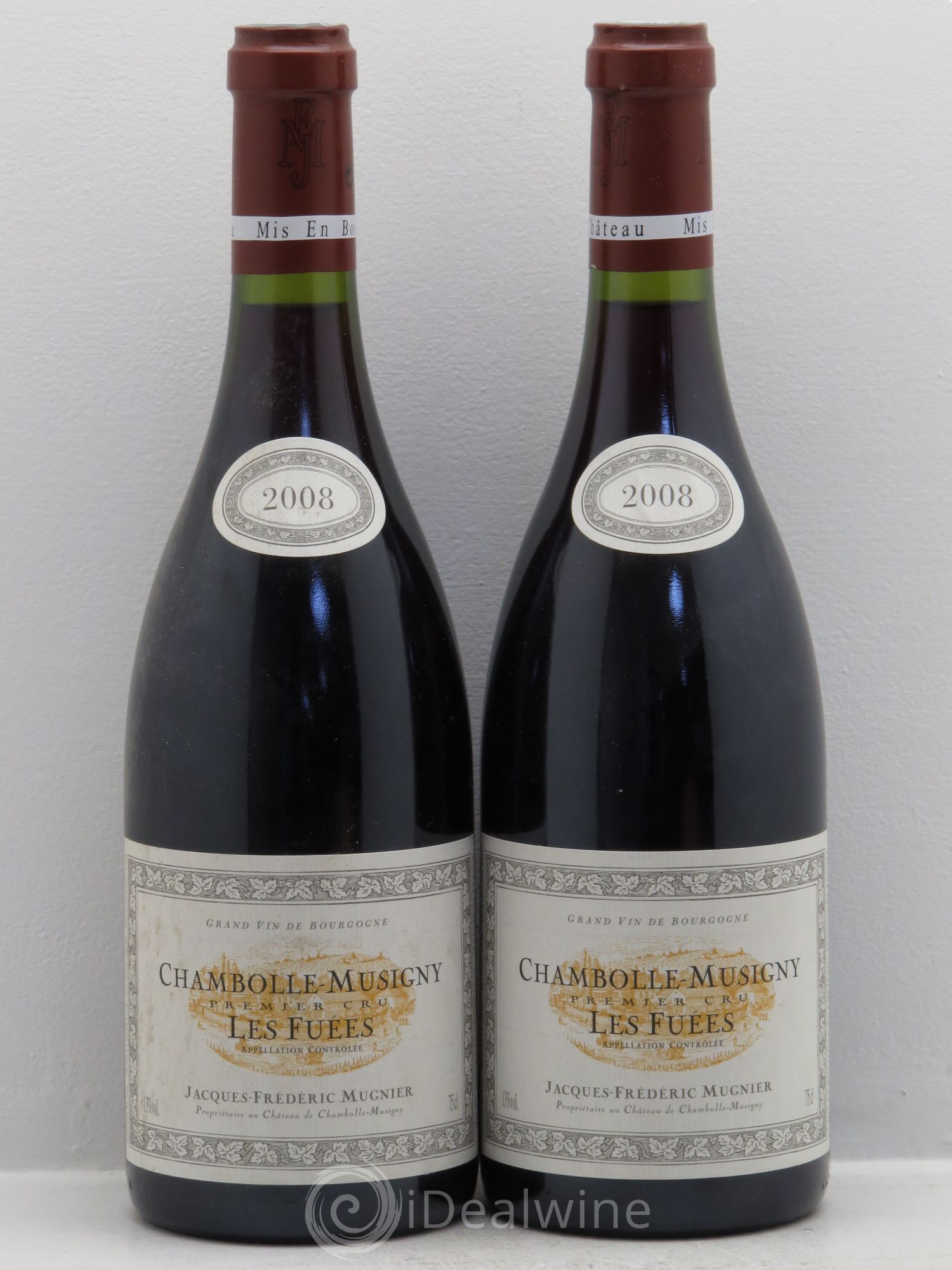 Chambolle-Musigny 1er Cru Les Fuées Jacques-Frédéric Mugnier 2008 - Lot de 2 bouteilles - 0