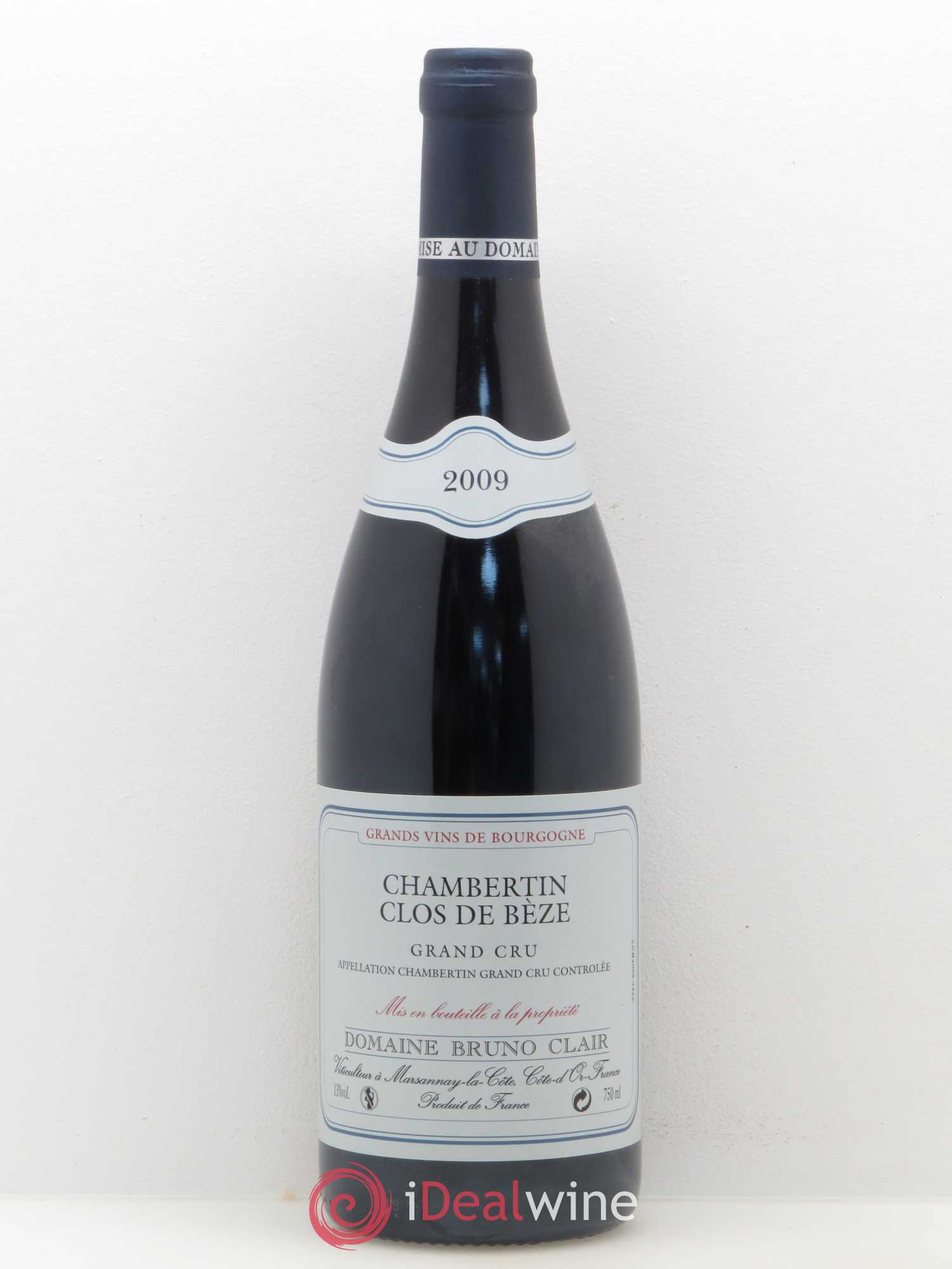 Chambertin Clos de Bèze Grand Cru Bruno Clair (Domaine) 2009 - Lot de 1 bouteille - 0