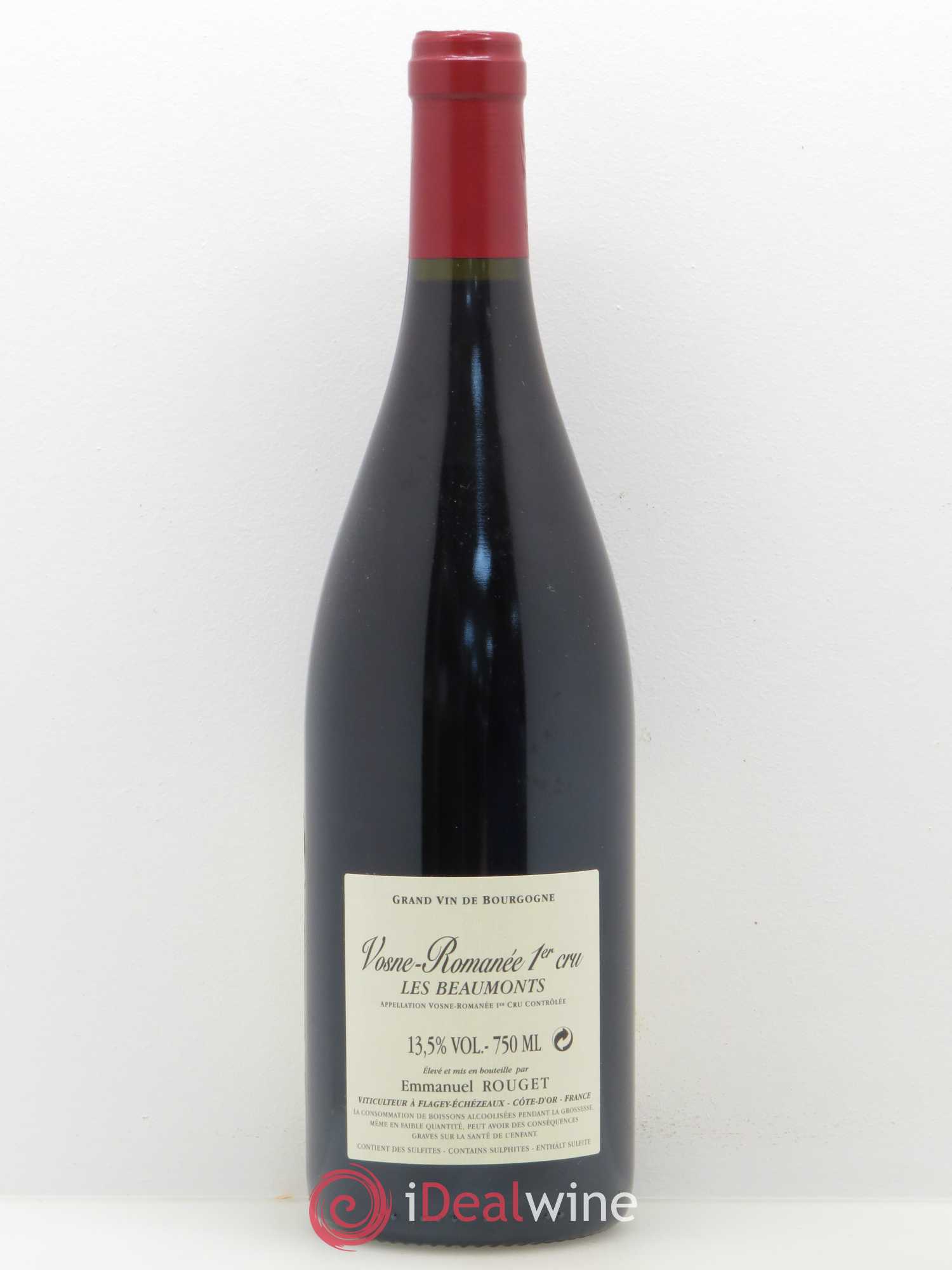 Vosne-Romanée 1er Cru Les Beaumonts Emmanuel Rouget 2008 - Lot de 1 bouteille - 1