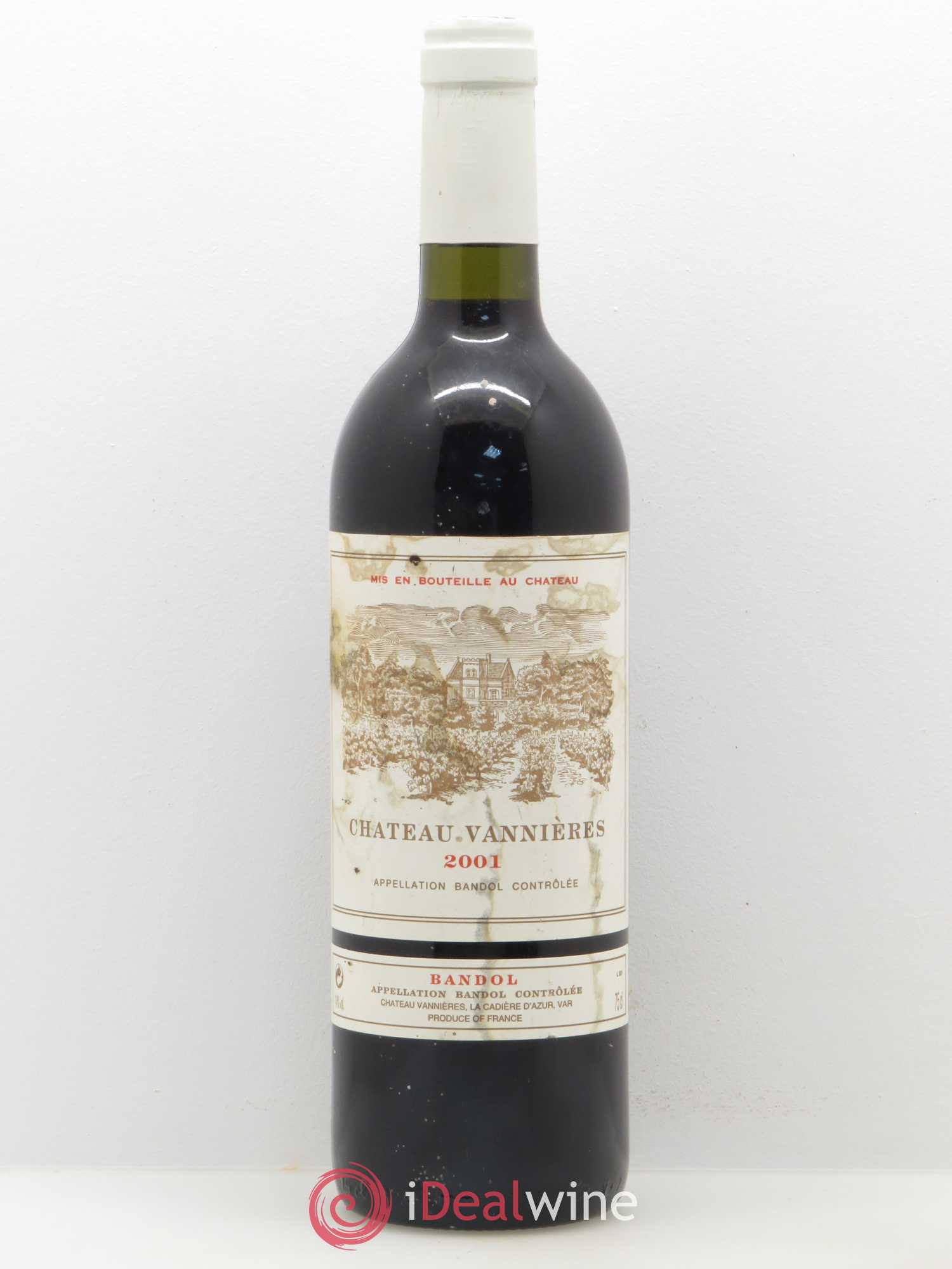 Bandol Château Vannières Éric et Charles-Éric Boisseaux 2001 - Lot de 1 bouteille - 0