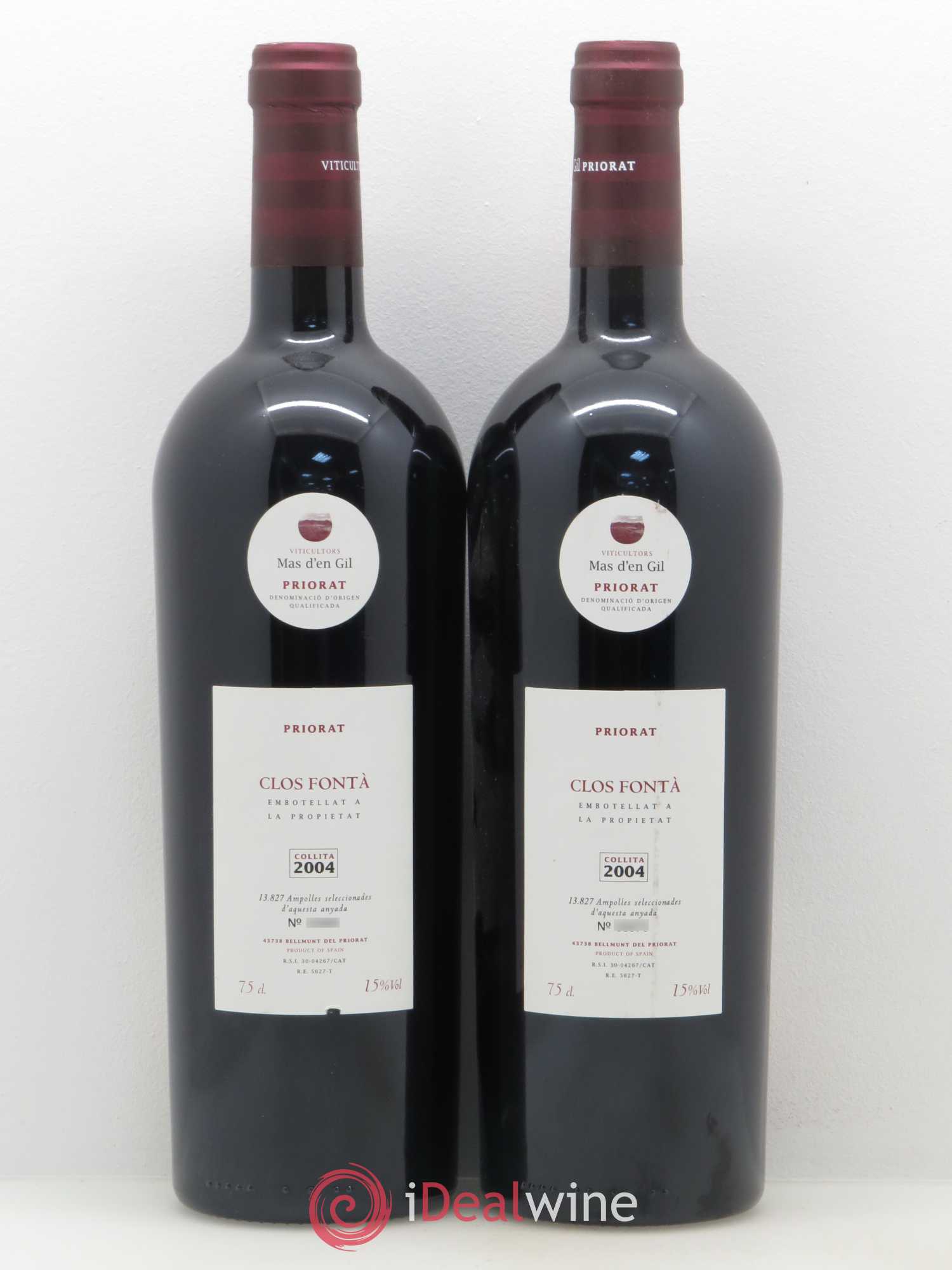 Priorat DOCA Clos Fonta Mas d'en Gil 2004 - Posten von 2 Flaschen - 0