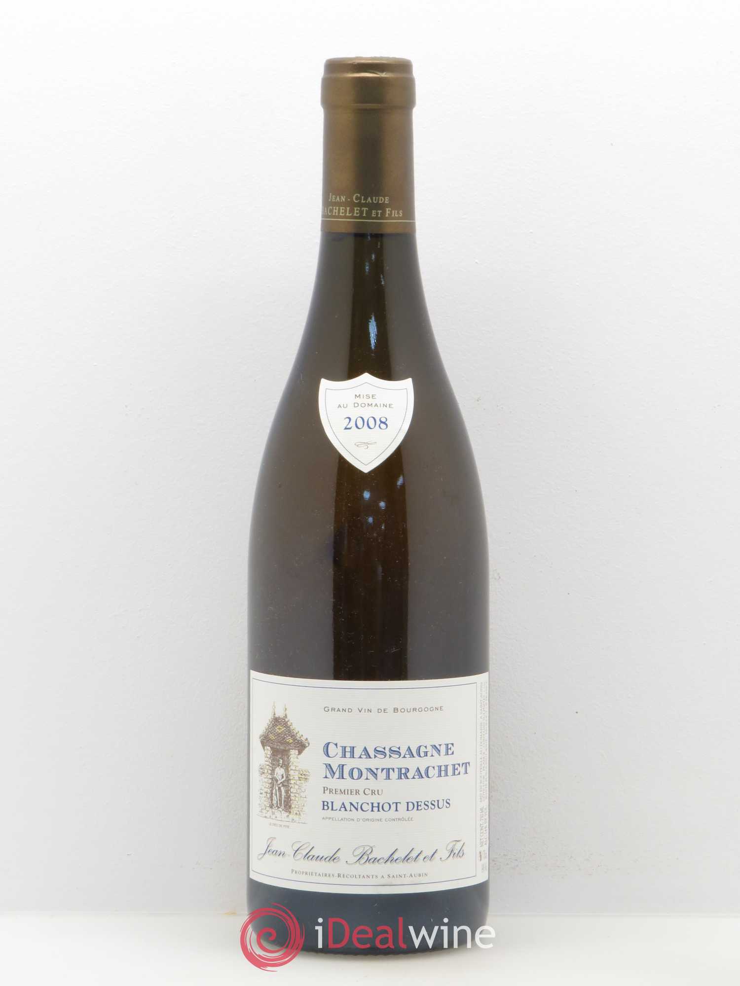 Chassagne-Montrachet 1er Cru Blanchot Dessus Jean-Claude Bachelet (Domaine) 2008 - Lot de 1 bouteille - 0