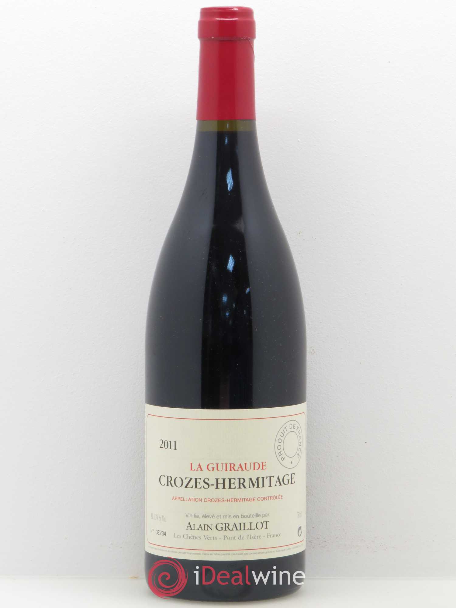 Crozes-Hermitage La Guiraude Domaine Graillot 2011 - Lot de 1 bouteille - 0