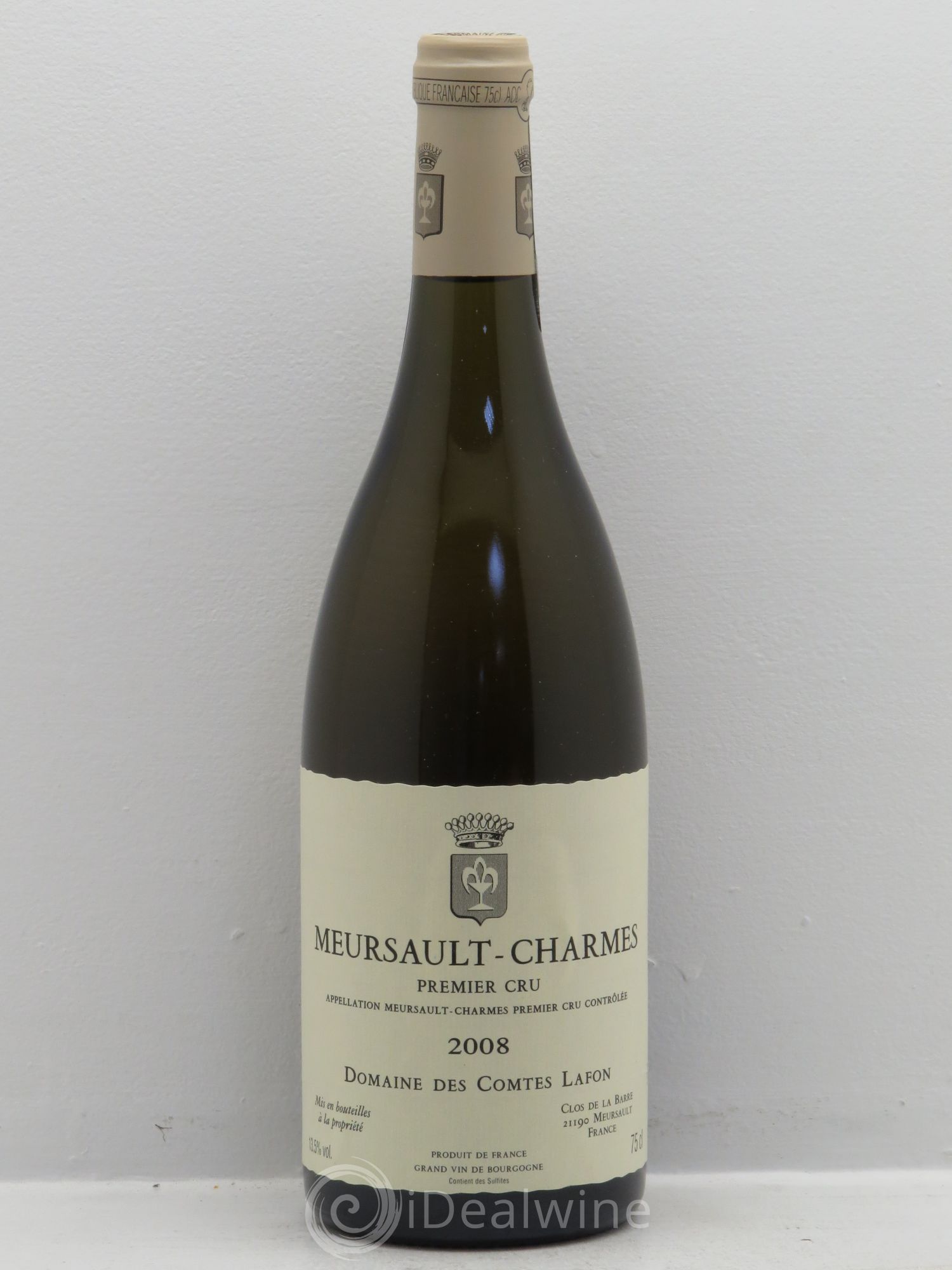 Meursault 1er Cru Charmes Comtes Lafon (Domaine des) 2008 - Lot de 1 bouteille - 0