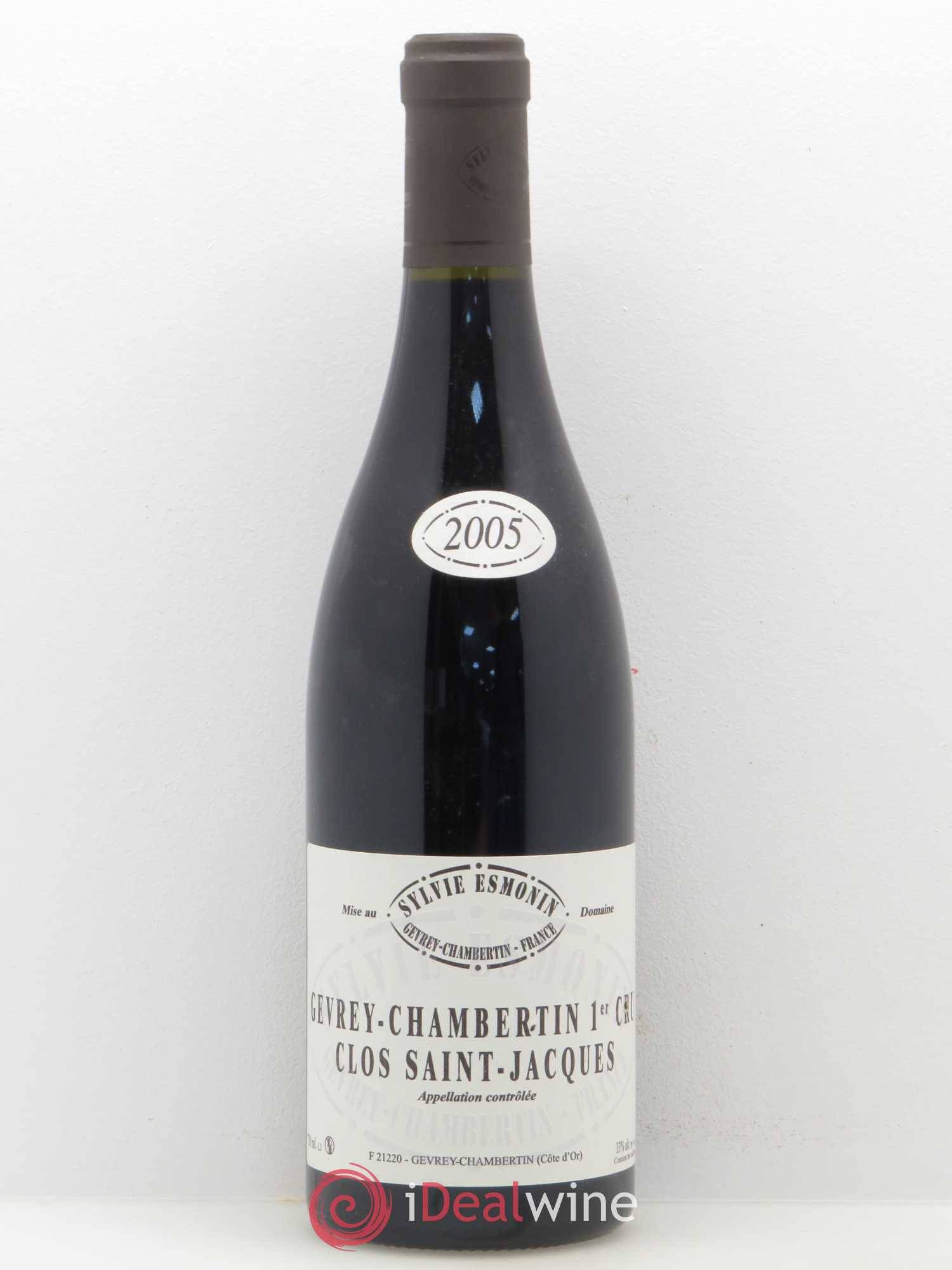 Gevrey-Chambertin 1er Cru Clos Saint Jacques Sylvie Esmonin 2005 - Lot de 1 bouteille - 0
